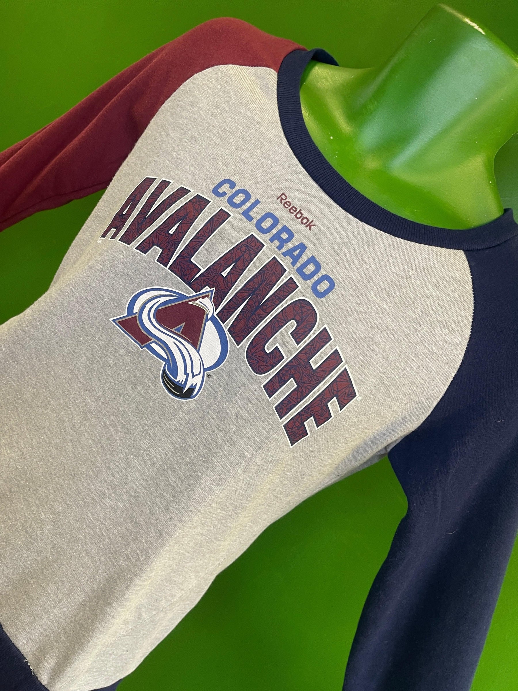 NHL Colorado Avalanche Reebok Light Sweatshirt Youth Girls' X-Large 16