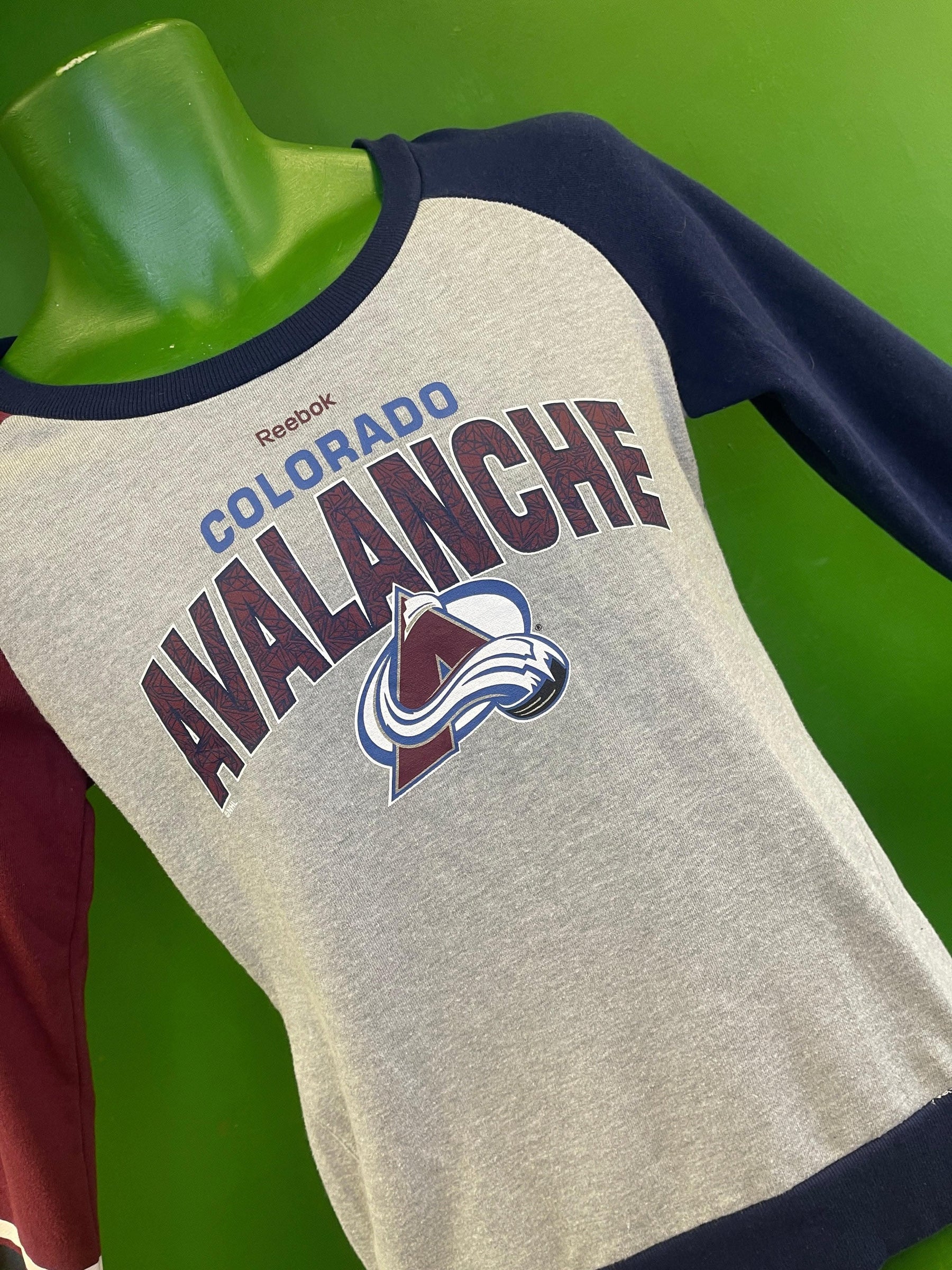 NHL Colorado Avalanche Reebok Light Sweatshirt Youth Girls' X-Large 16