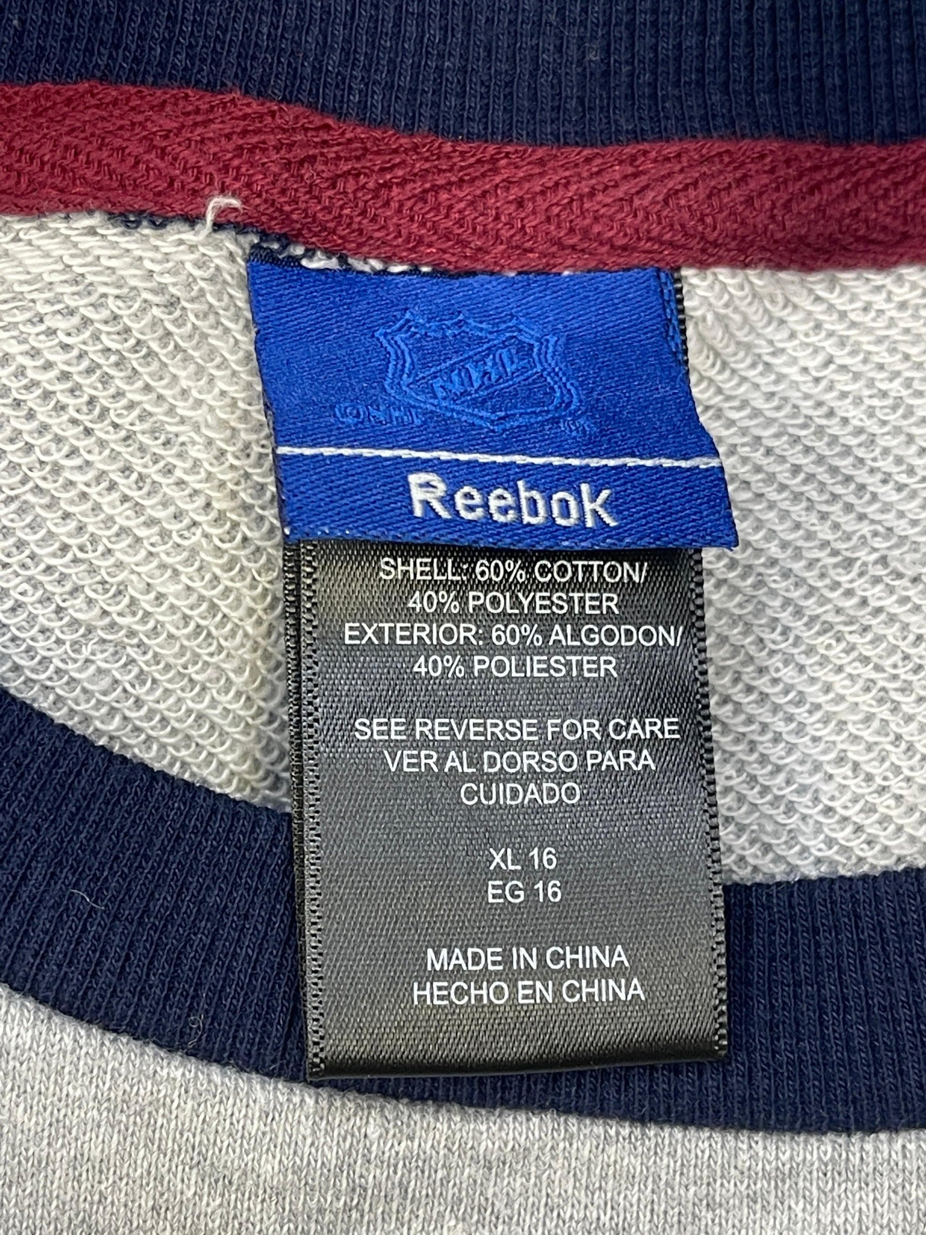 NHL Colorado Avalanche Reebok Light Sweatshirt Youth Girls' X-Large 16