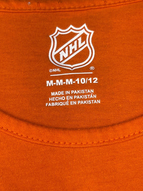 NHL Edmonton Oilers Orange T-Shirt Girls' Medium 10-12 NWOT