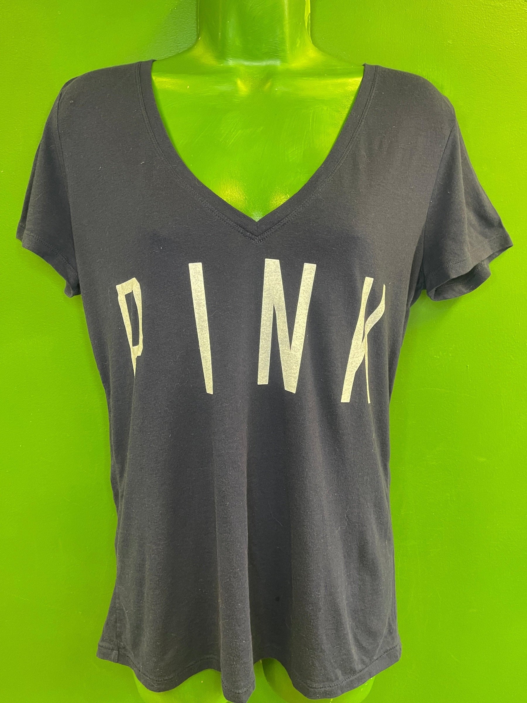 MLB Houston Astros Victoria's Secret PINK V-Neck T-Shirt Women's Large