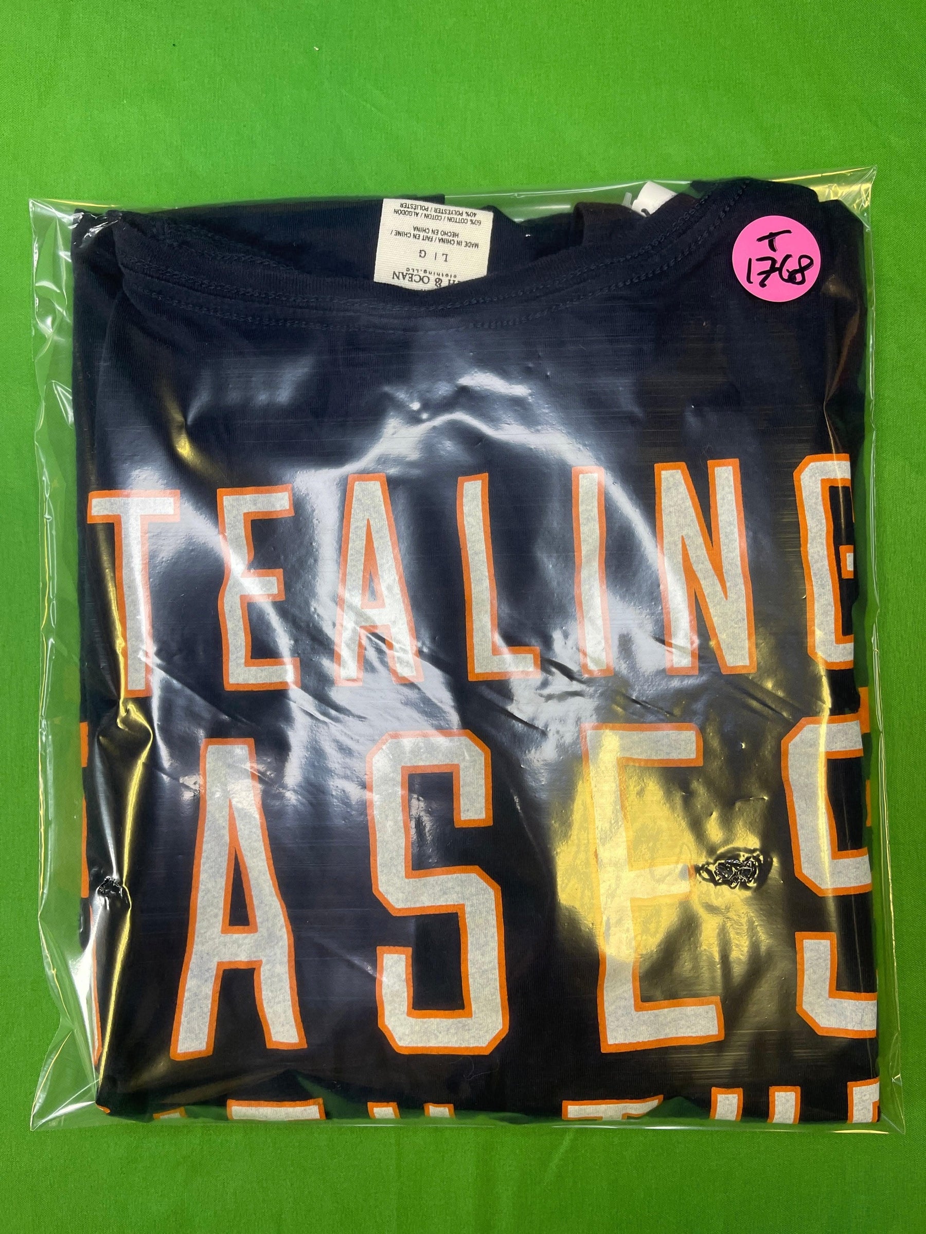 MLB Houston Astros Victoria's Secret PINK V-Neck T-Shirt Women's Large