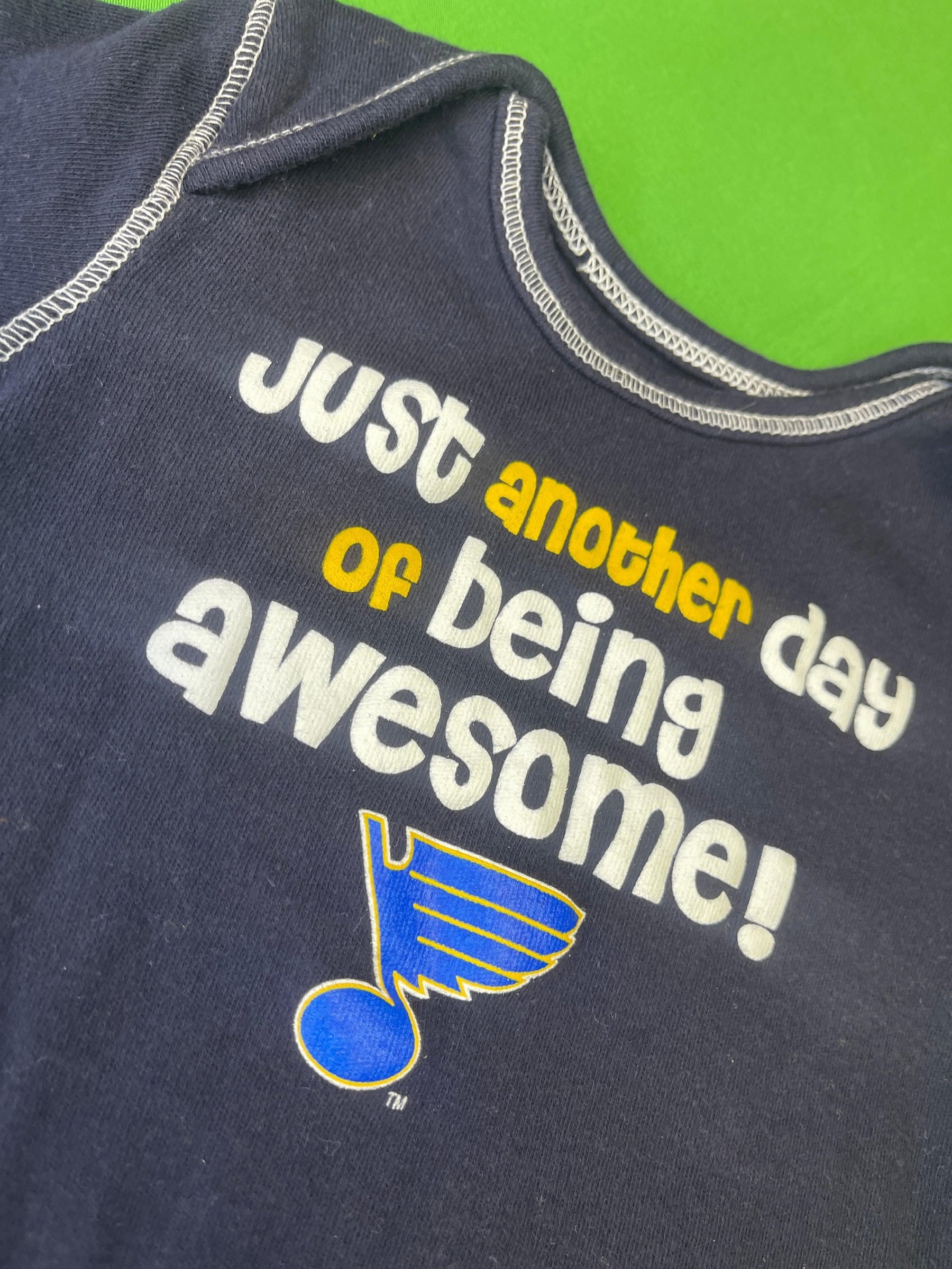 NHL St Louis Blues 100% Cotton Infant Bodysuit/Vest 3-6 months