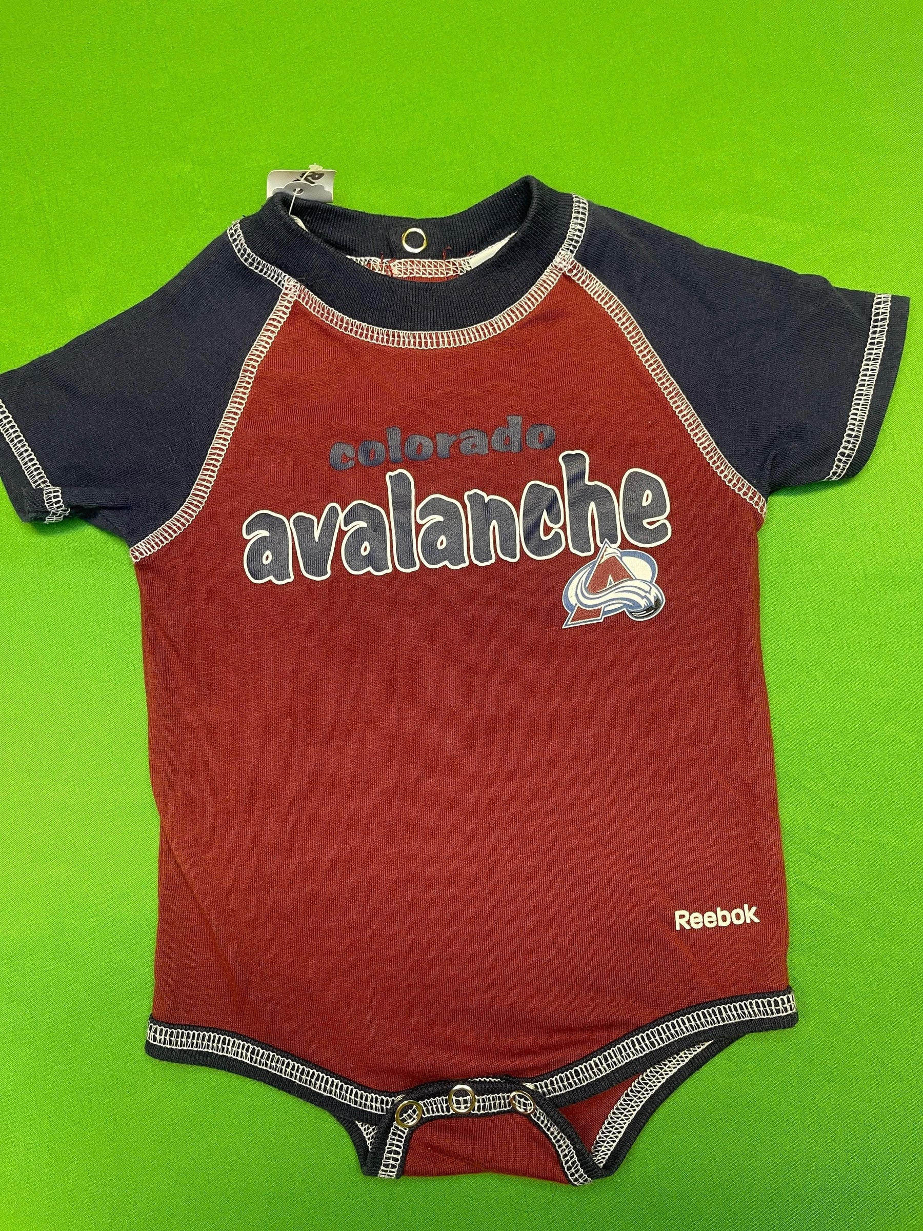 NHL Colorado Avalanche Reebok Colour Block Bodysuit Newborn 0-3 months