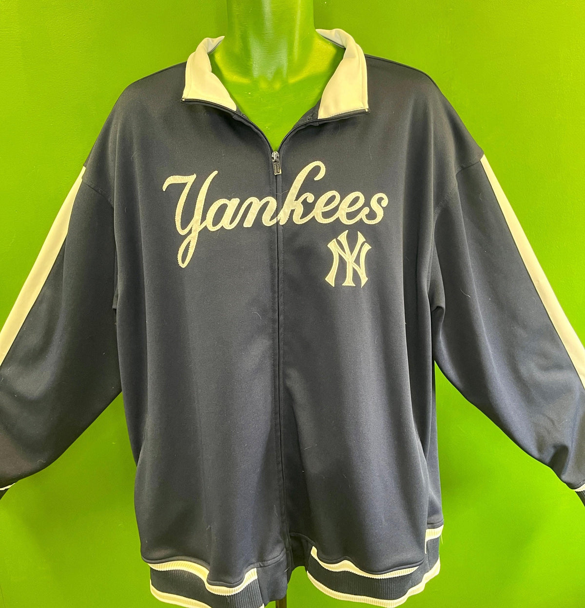 MLB New York Yankees Stitches Full Zip Stitched Track Jacket Men's X-Large