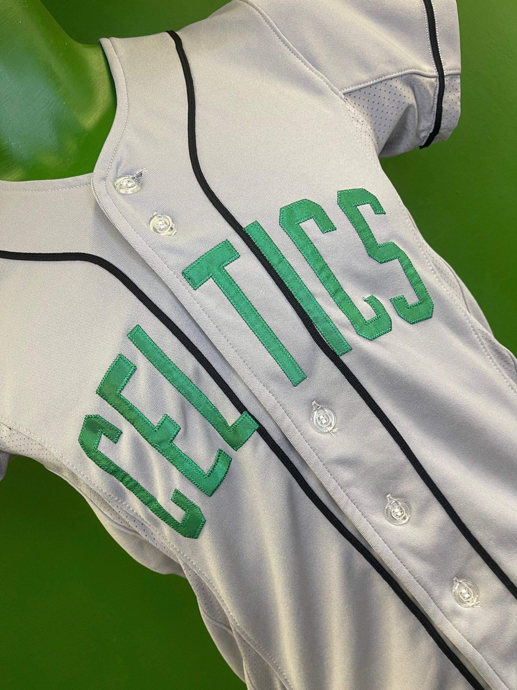 Celtics Baseball-Style Jersey Youth Medium
