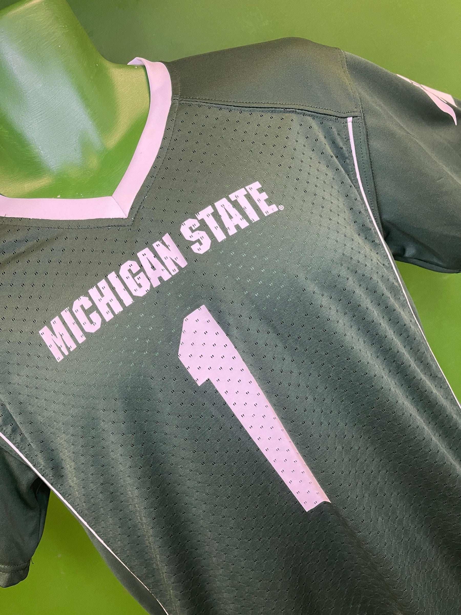 NCAA Michigan State Spartans #1 Jersey Youth Large 12-14