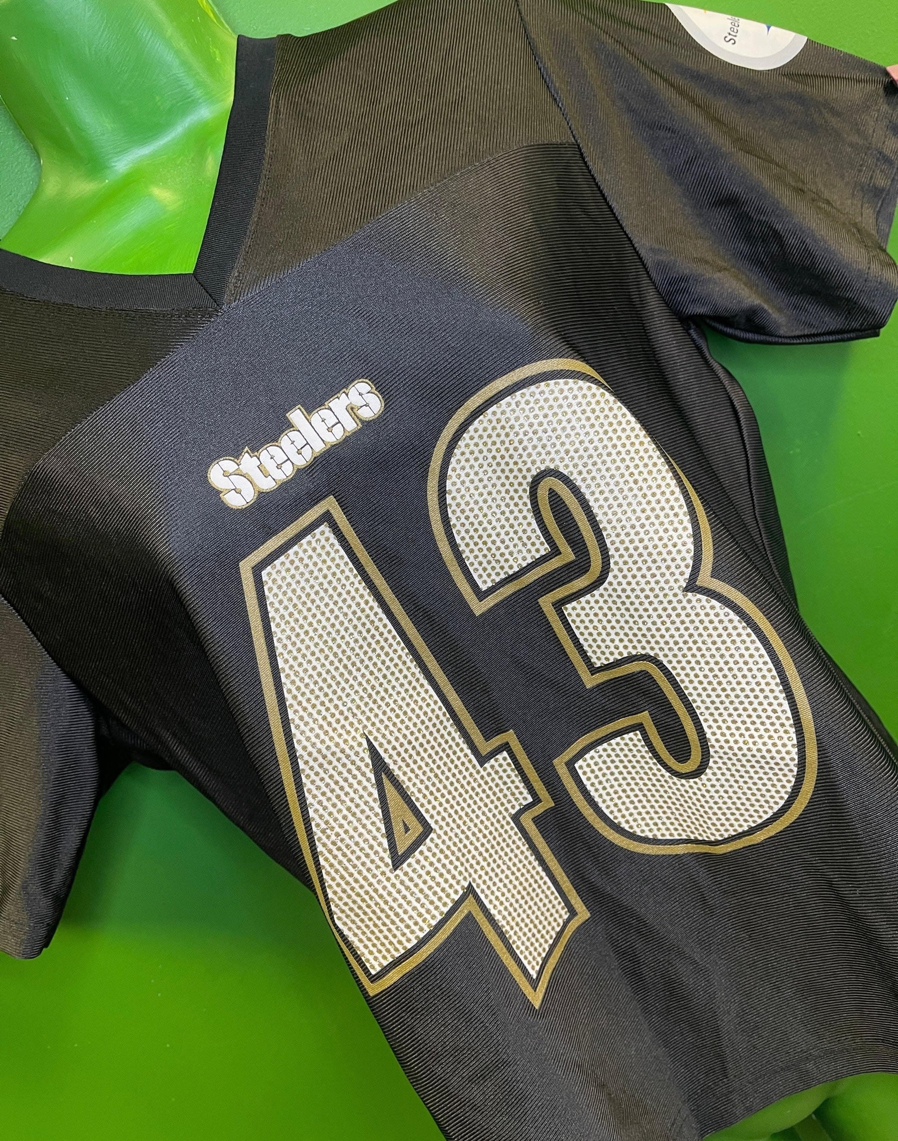 NFL Pittsburgh Steelers Troy Polamalu #43 Jersey Women's Medium