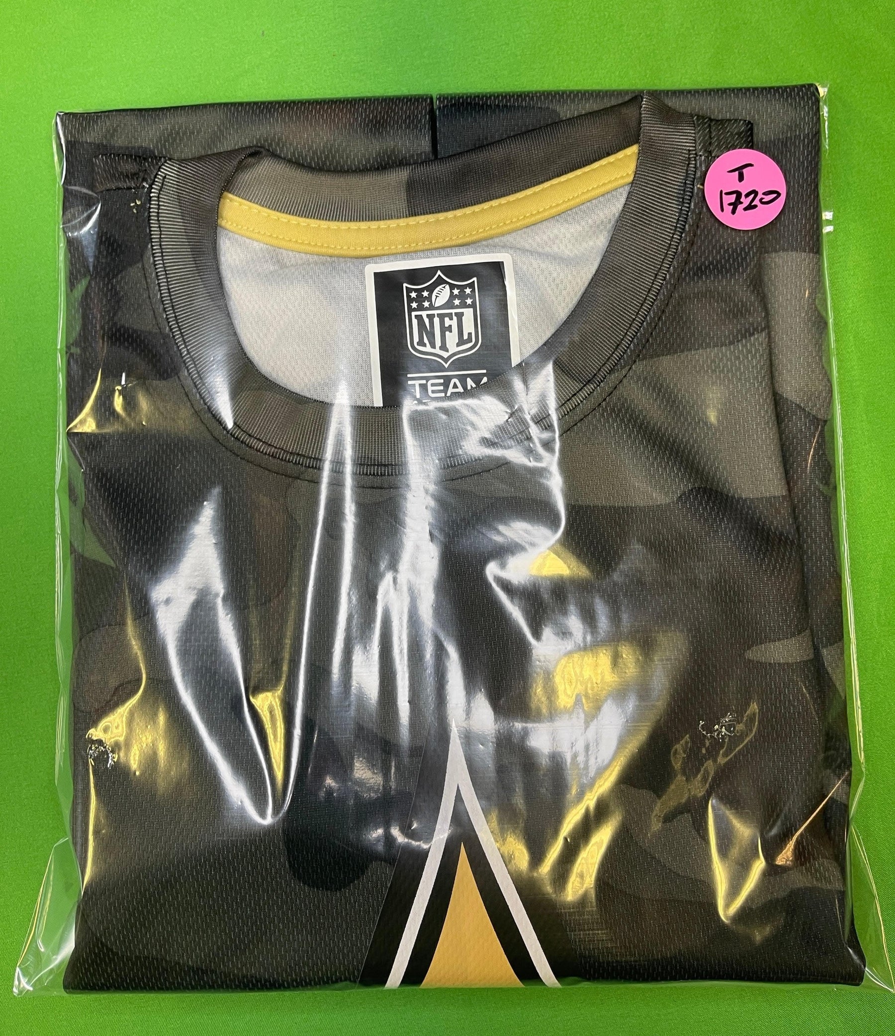 NFL New Orleans Saints Camo Large Logo T-Shirt Men's Medium NWT