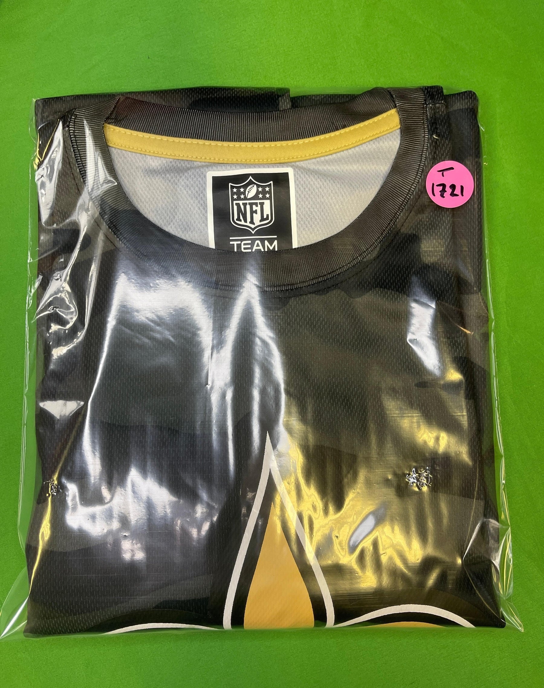 NFL New Orleans Saints Camo Large Logo T-Shirt Men's Large NWT
