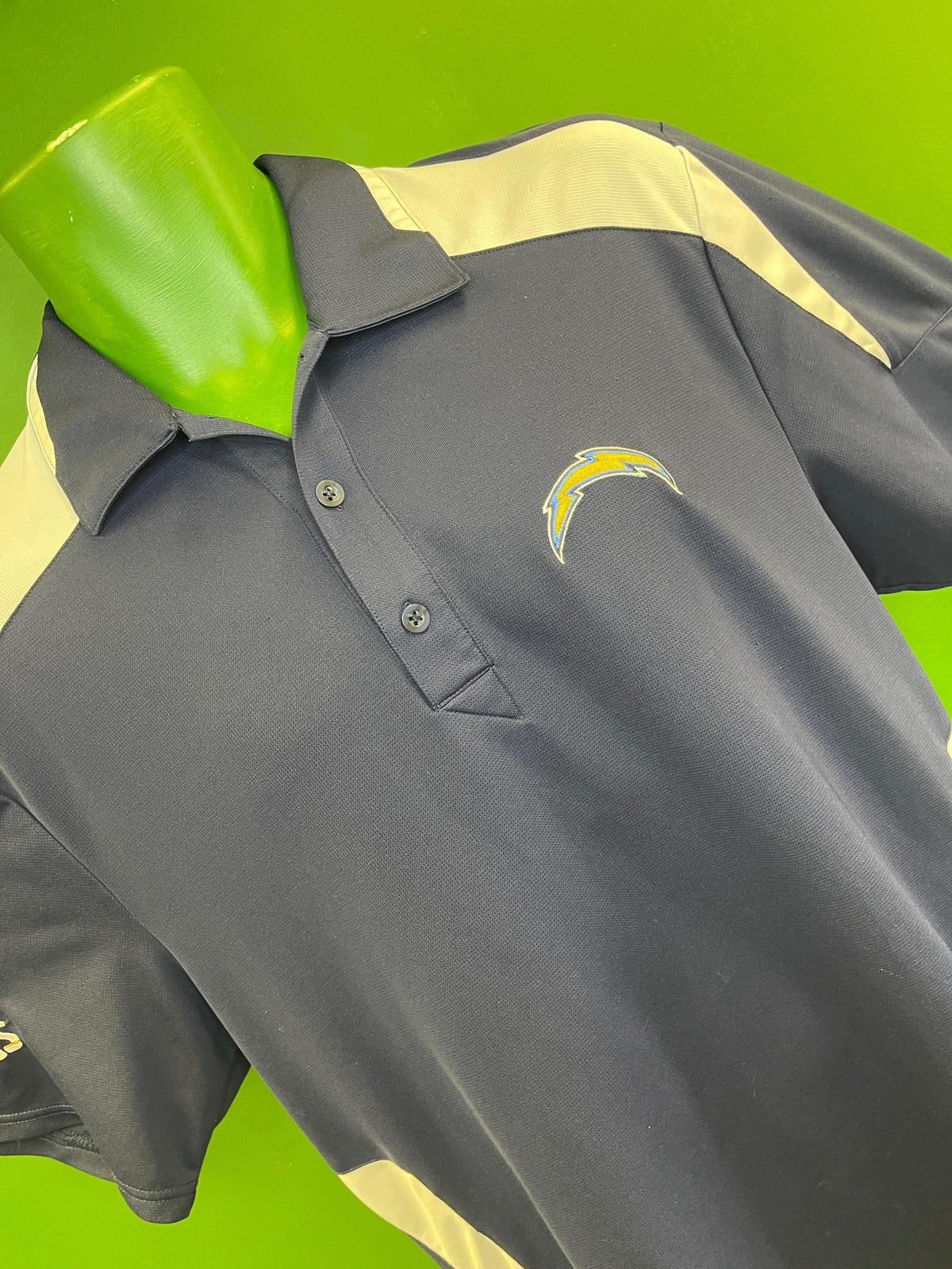 NFL Los Angeles Chargers Reebok Polo Golf Shirt Wicking Men's Medium