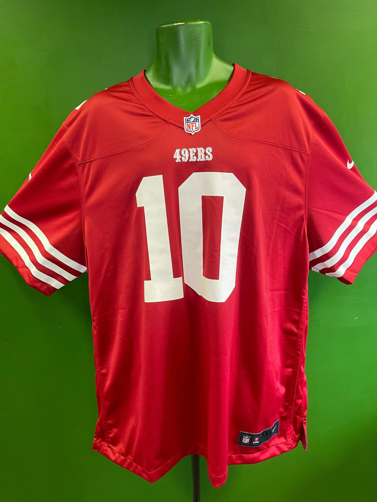 NFL San Francisco 49ers Jimmy Garoppolo #10 Game Jersey Men's 3X-Large NWT