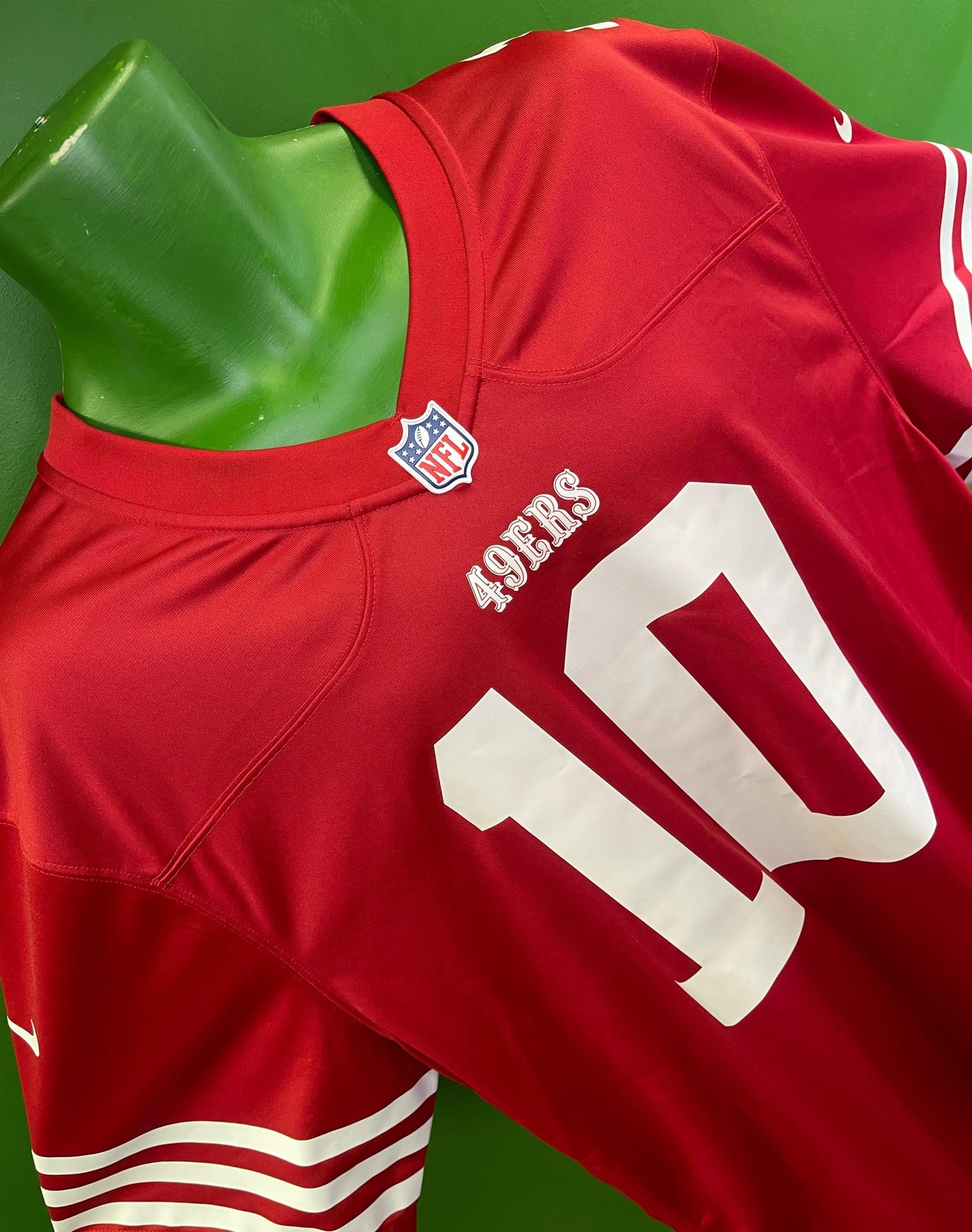 NFL San Francisco 49ers Jimmy Garoppolo #10 Game Jersey Men's 3X-Large NWT