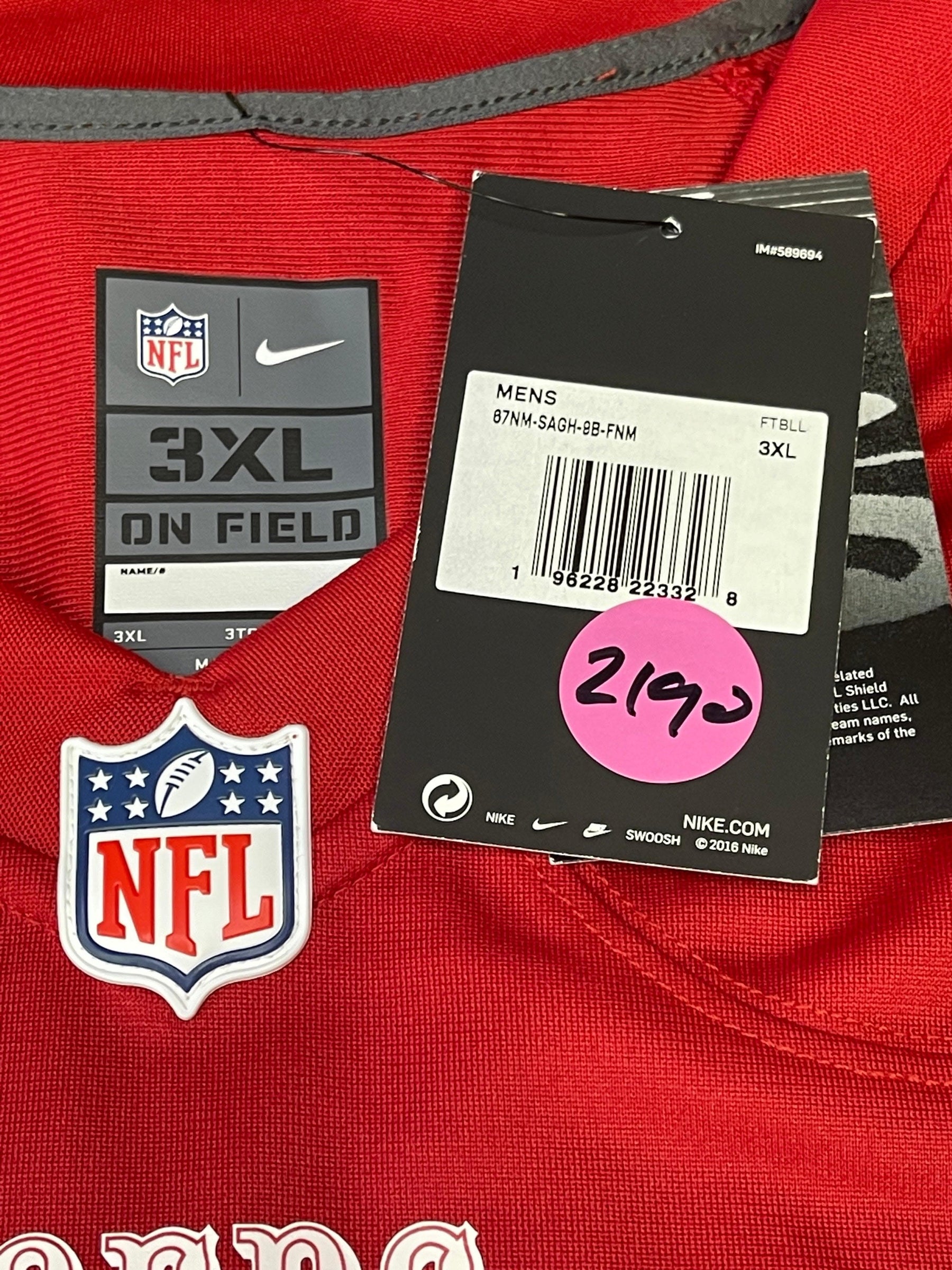 NFL San Francisco 49ers Jimmy Garoppolo #10 Game Jersey Men's 3X-Large NWT
