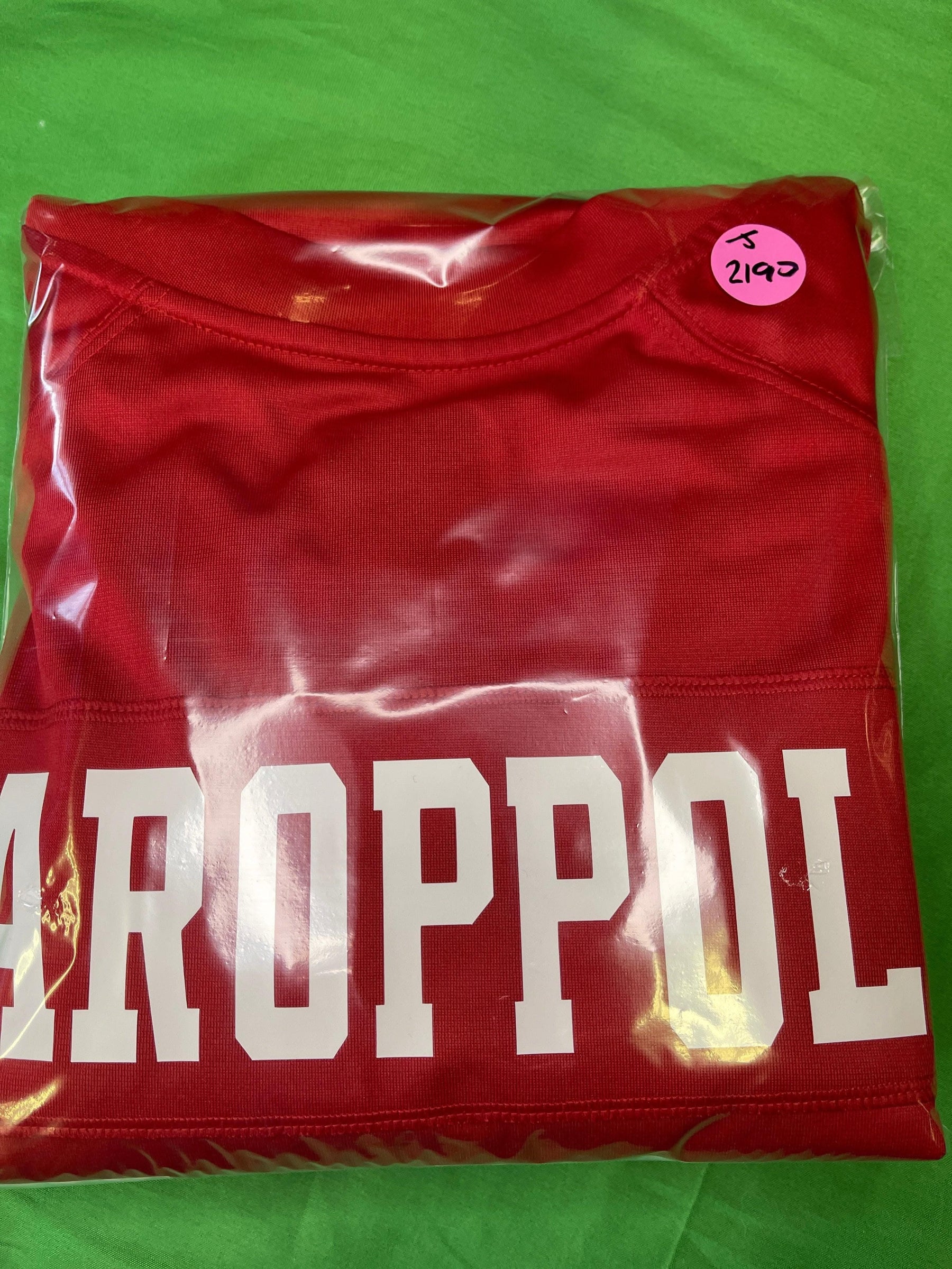 NFL San Francisco 49ers Jimmy Garoppolo #10 Game Jersey Men's 3X-Large NWT