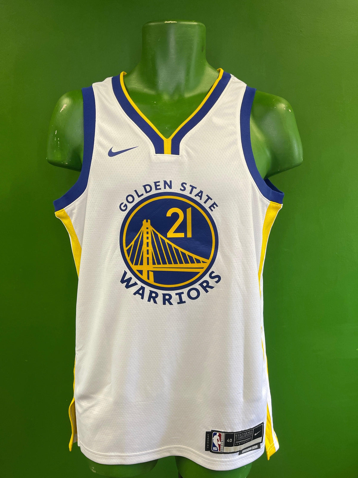 NBA Golden State Warriors Custom Jersey Men's Small NWT BARGAIN!