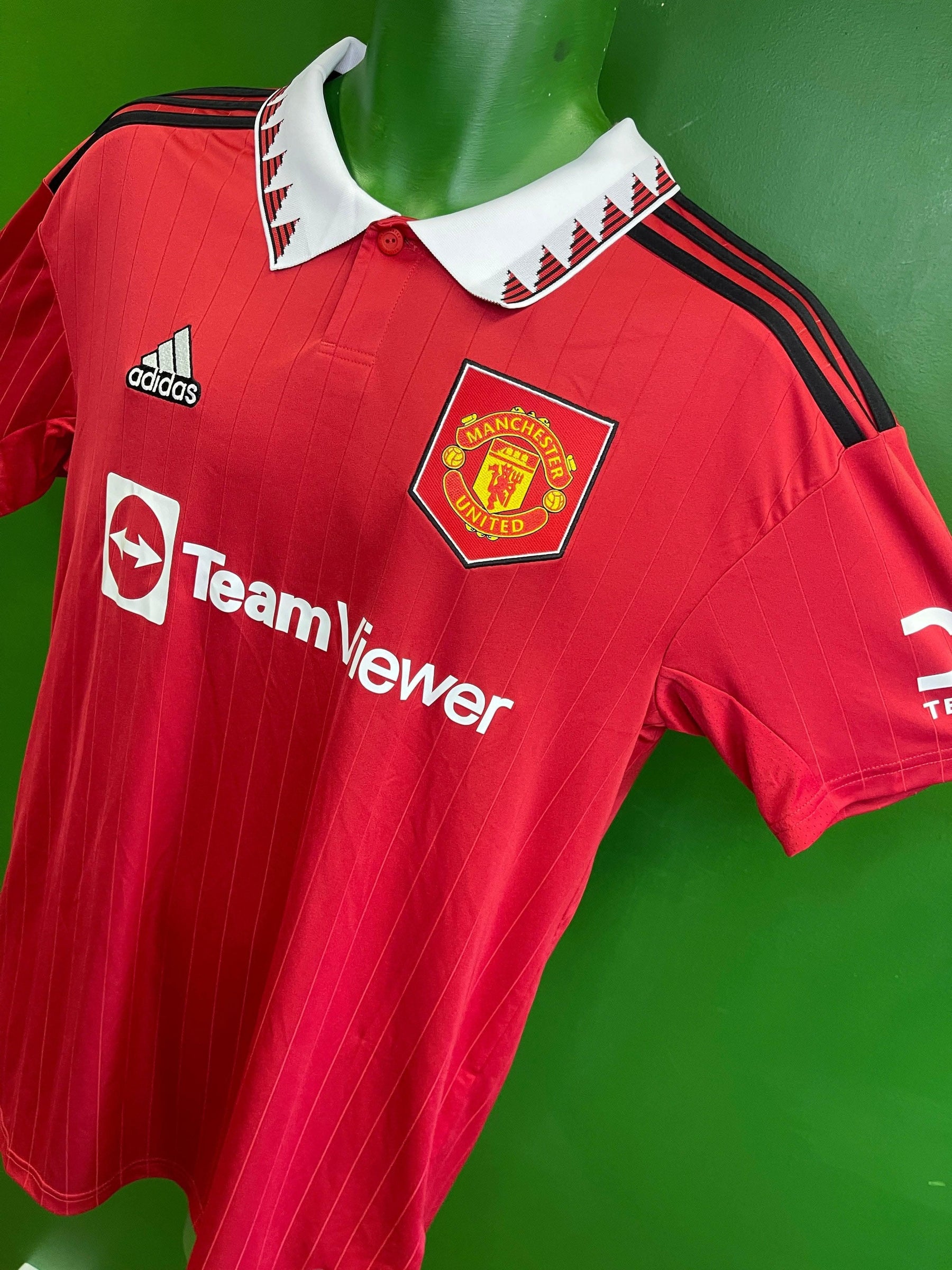 Manchester United Rashford #10 Adidas 22/23 Home Jersey Men's Medium