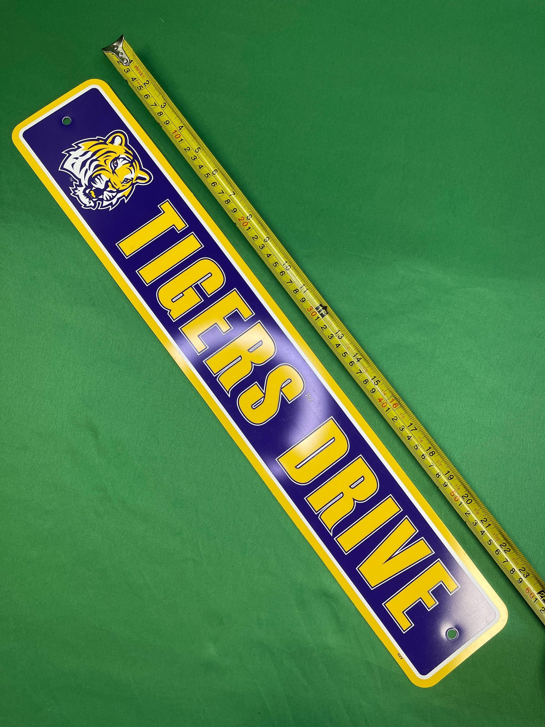 NCAA Louisiana State LSU Tigers Drive Street Sign Fan Cave NWT