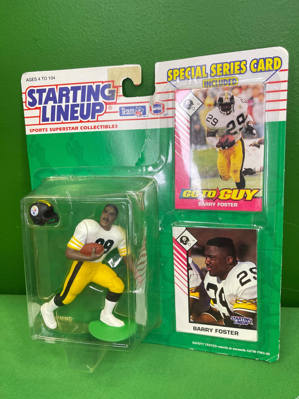 NFL Pittsburgh Steelers Barry Foster #88 1993 Starting Lineup Minifigure Collectable NWT