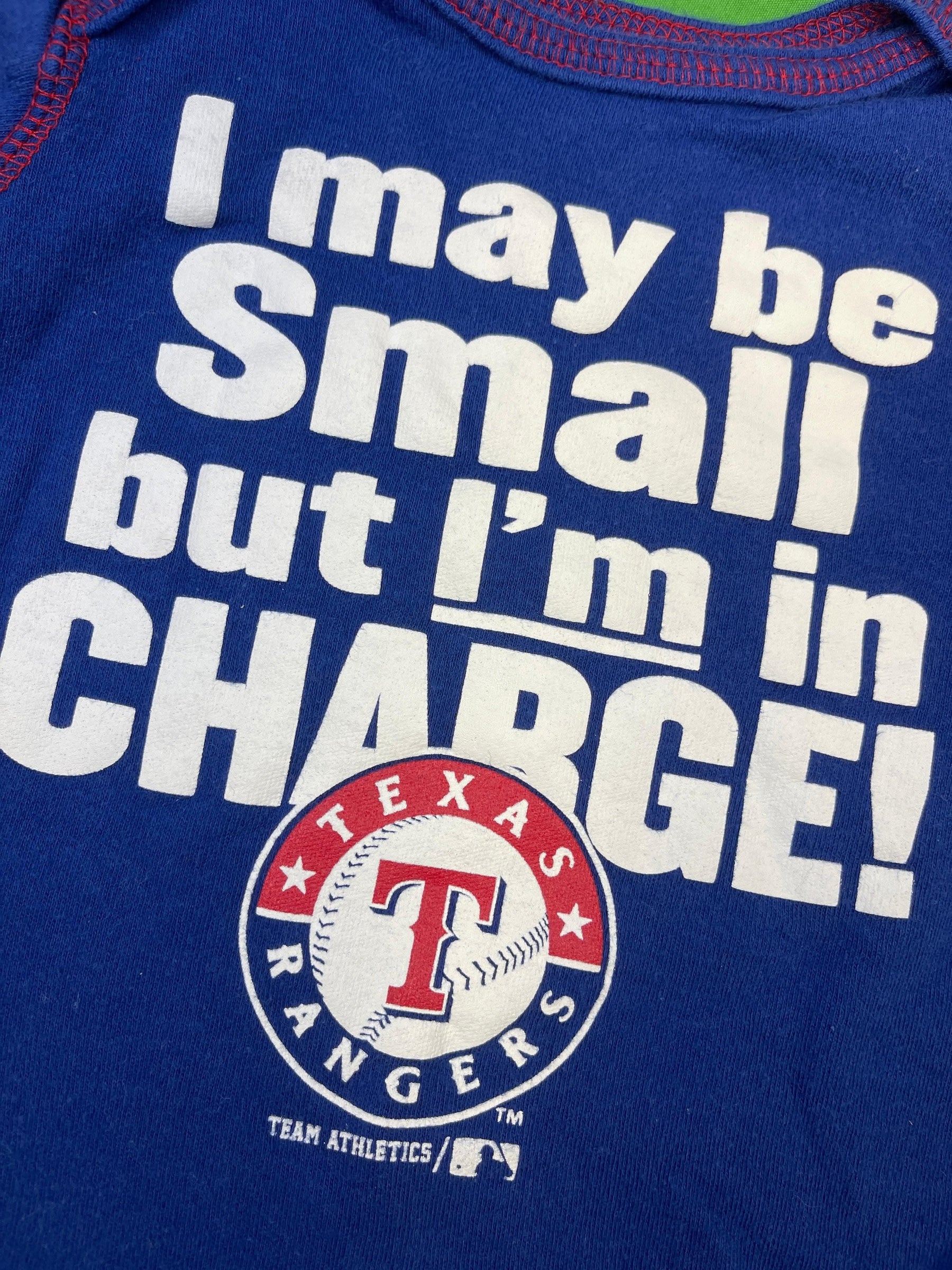 MLB Texas Rangers Team Athletics Baby Infant Bodysuit/Vest Newborn 0-3 months