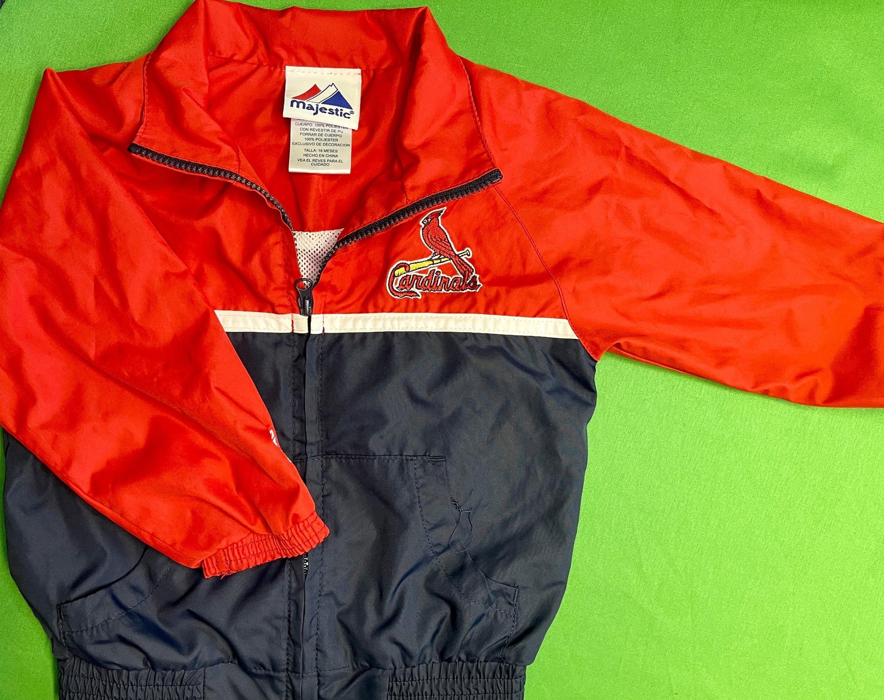 MLB St Louis Cardinals Majestic Windbreaker Jacket Infant 18 months
