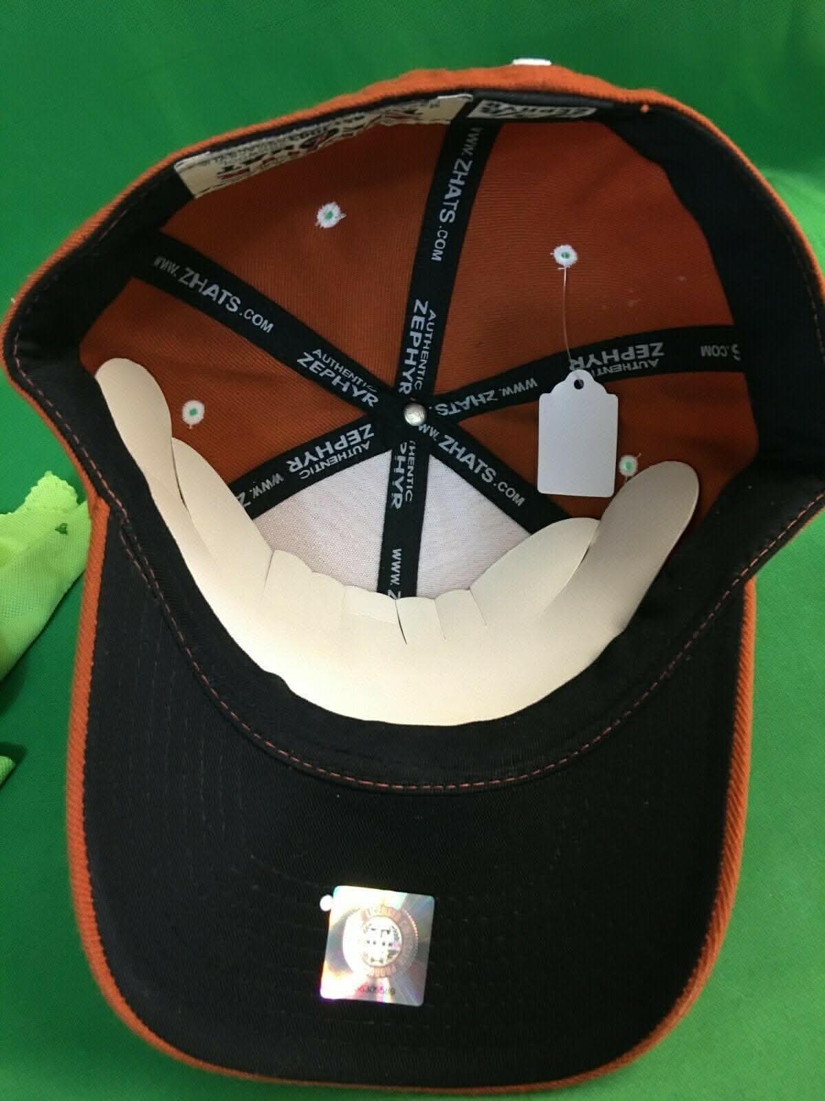 NCAA Texas Longhorns Zephyr Orange Hat/Cap Size 7-1/8 NWT