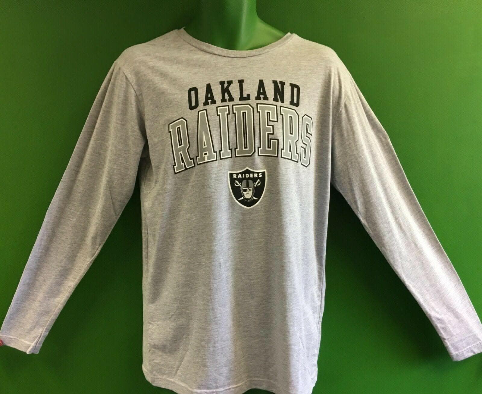 NFL Las Vegas (Oakland) Raiders Fanatics Grey L/S T-Shirt Men's Medium NWT