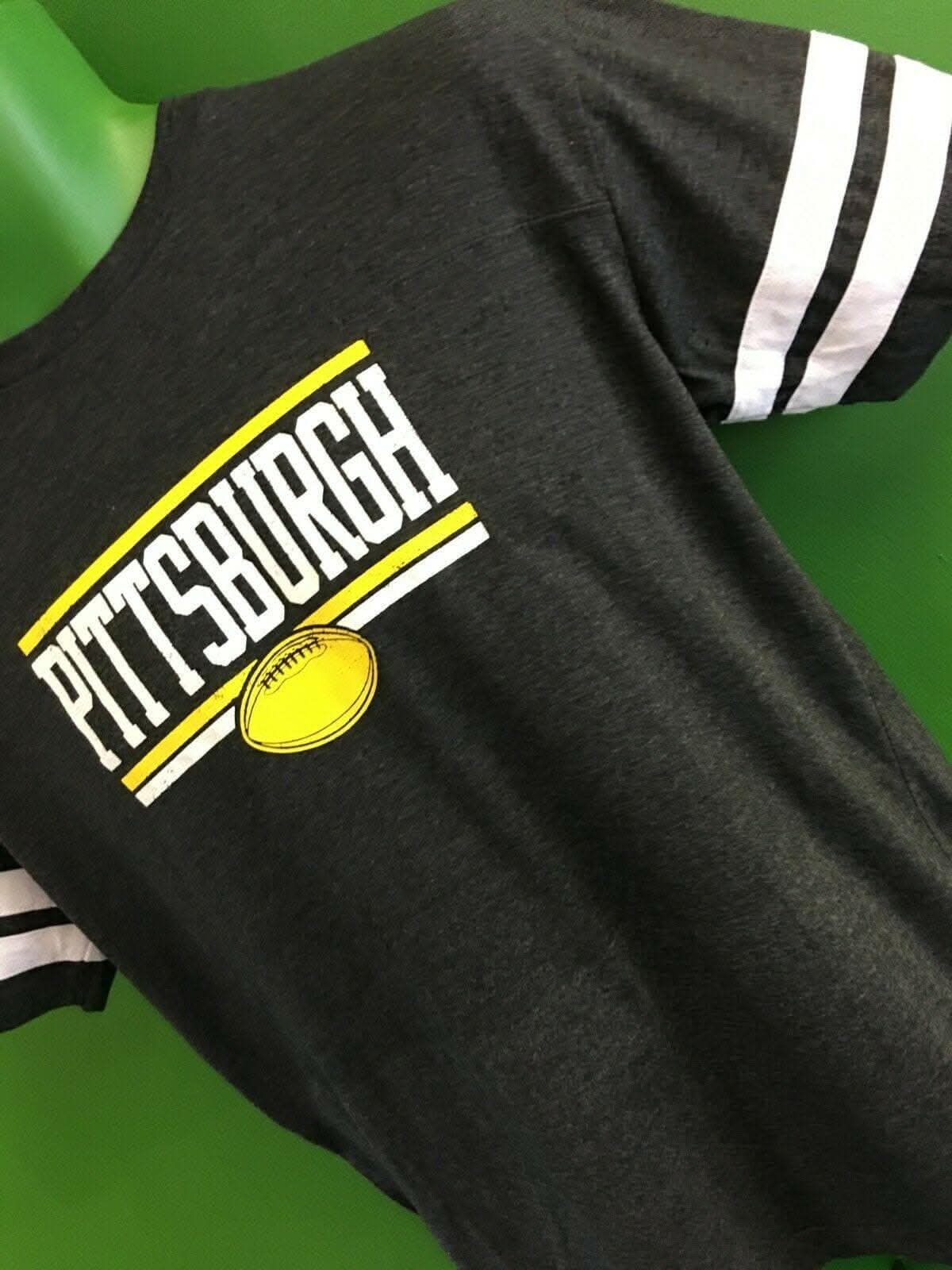 NFL Pittsburgh Steelers Heathered Grey T-Shirt Youth X-Large 18-20