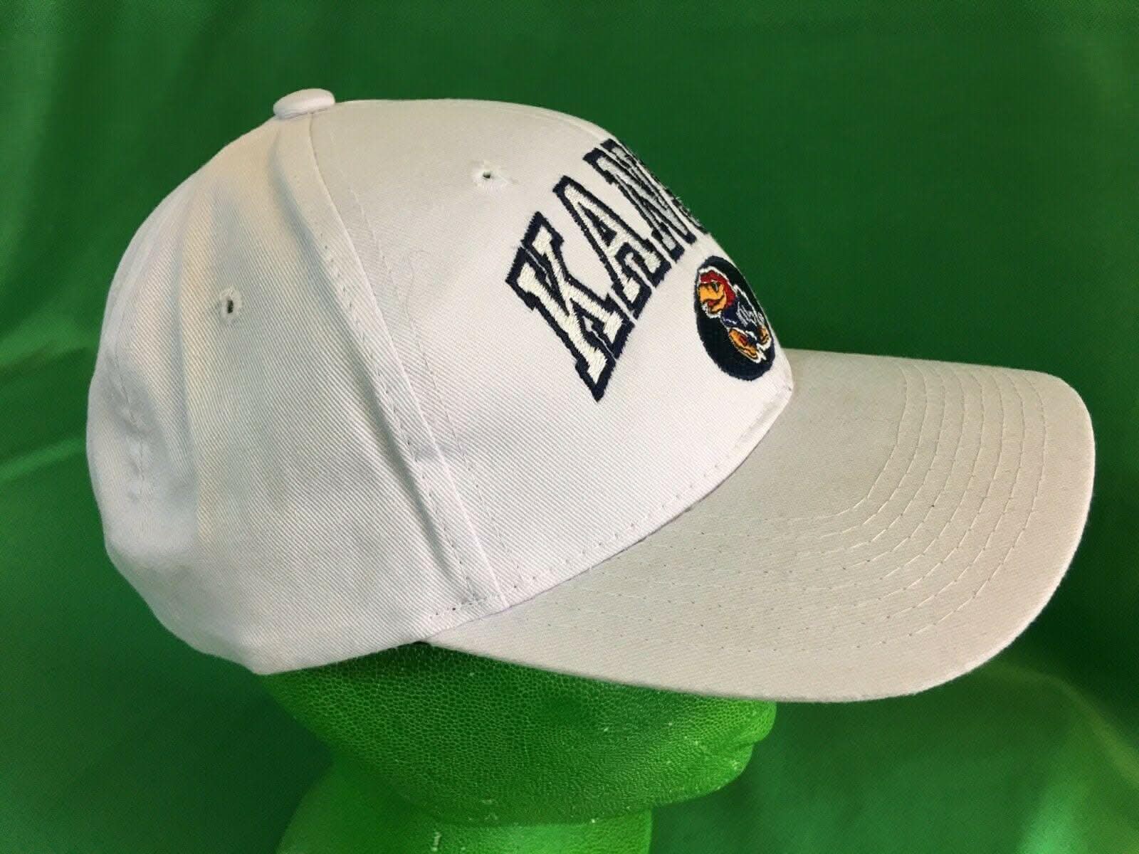 NCAA Kansas Jayhawks Zephyr White Snapback Hat/Cap NWT