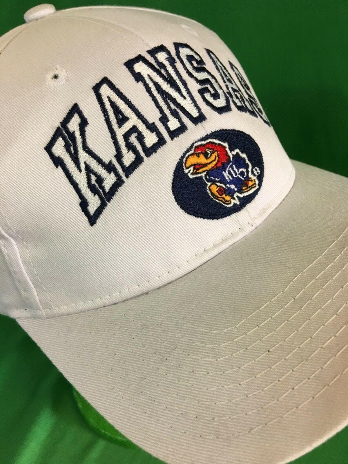 NCAA Kansas Jayhawks Zephyr White Snapback Hat/Cap NWT