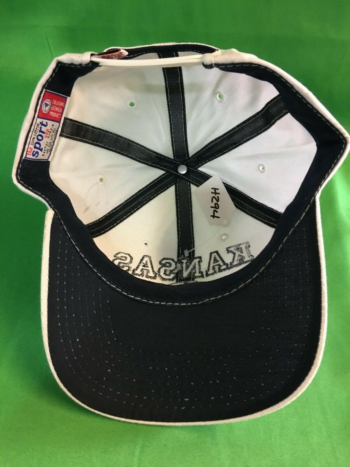 NCAA Kansas Jayhawks Zephyr White Snapback Hat/Cap NWT