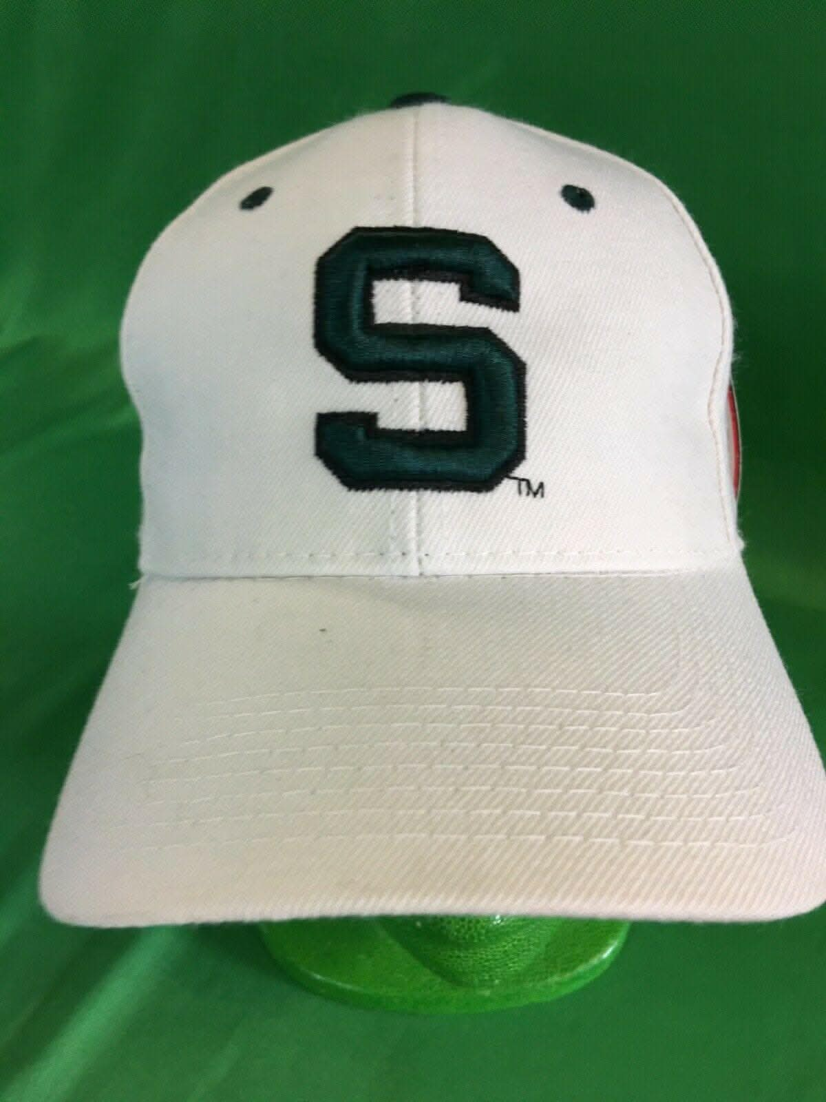 NCAA Michigan State Spartans Zephyr White Youth Hat/Cap 6-7/8 NWT