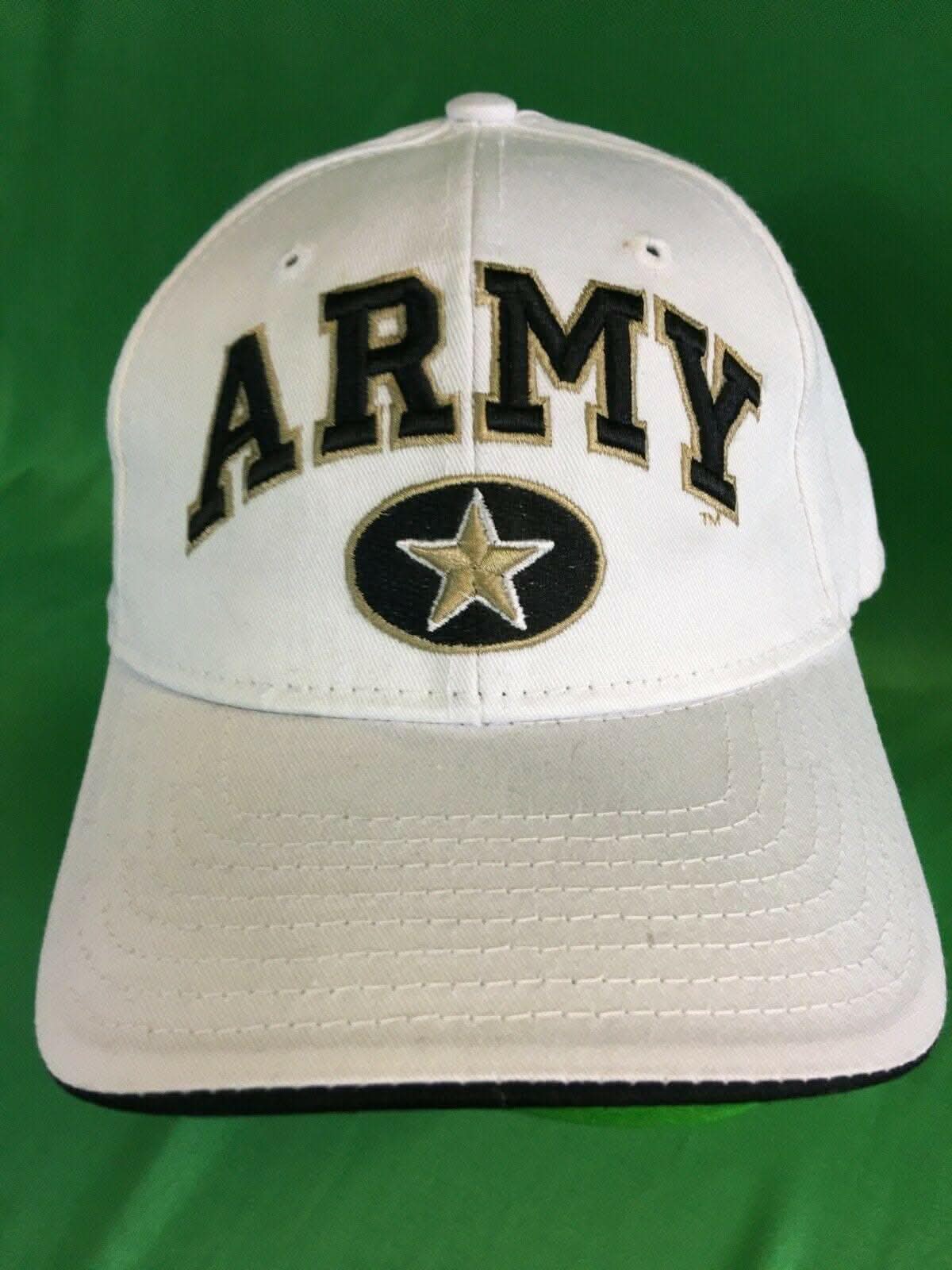 NCAA US Army Black Knights Zephyr Beige Snapback Baseball Hat/Cap OSFM NWT