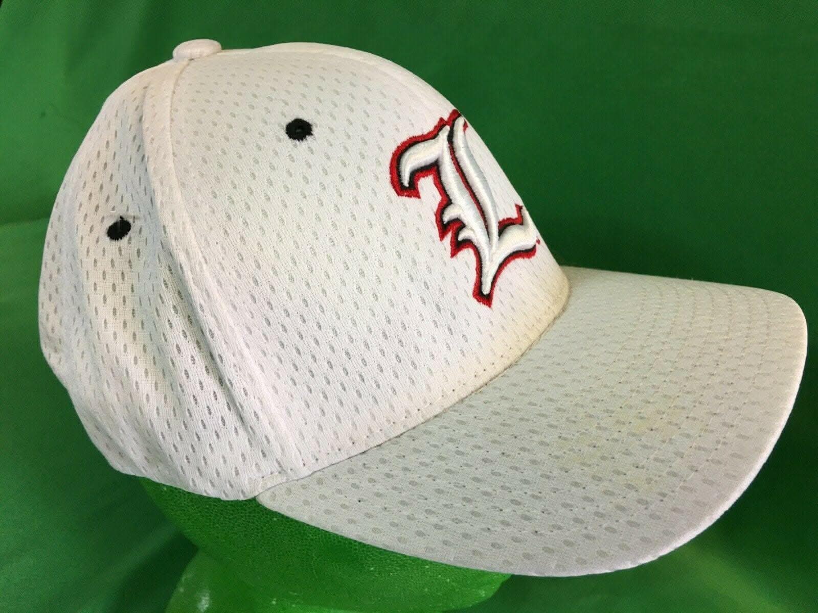 NCAA Louisville Cardinals Zephyr White Hat/Cap Medium/Large NWT