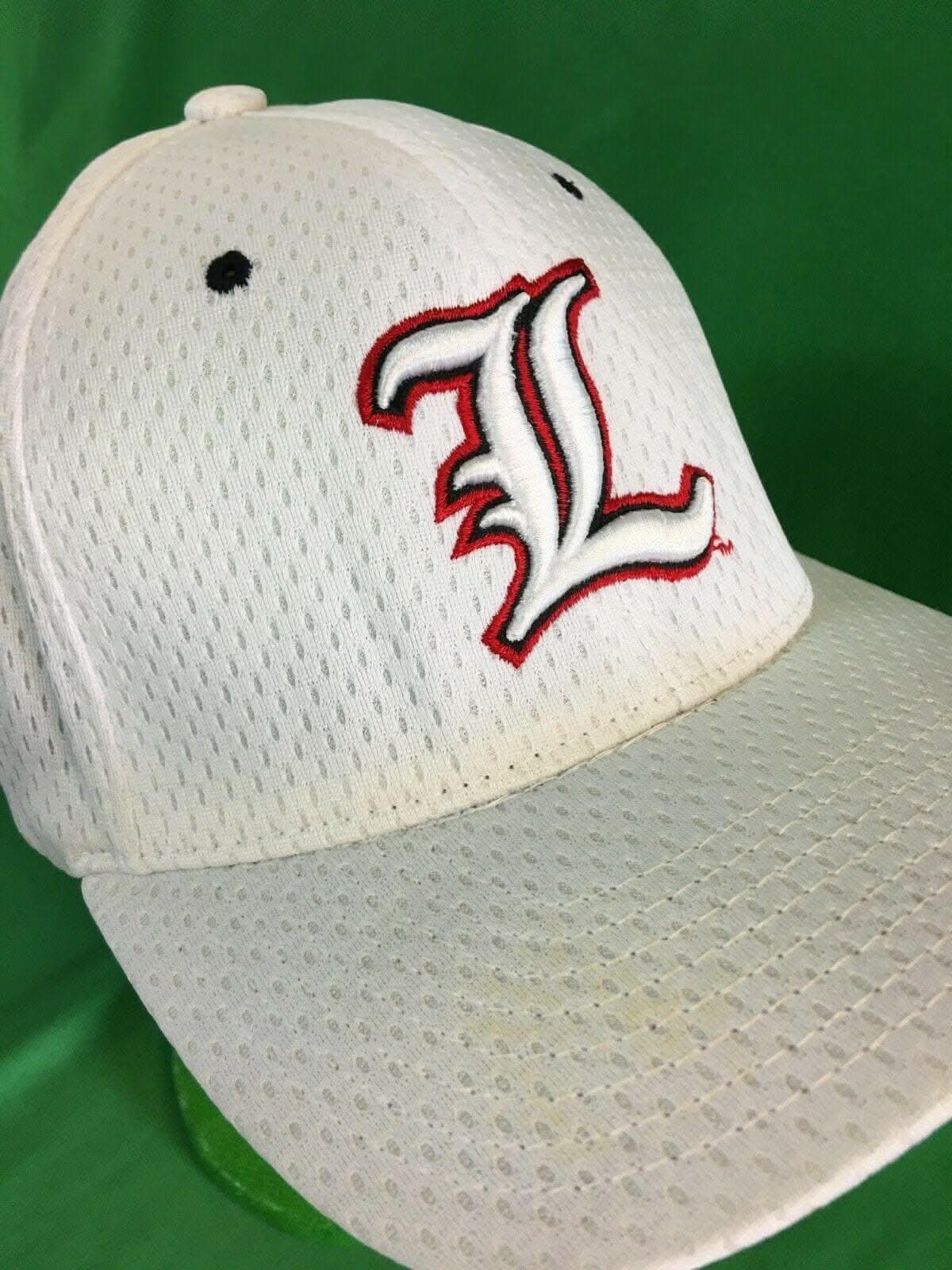 NCAA Louisville Cardinals Zephyr White Hat/Cap Medium/Large NWT