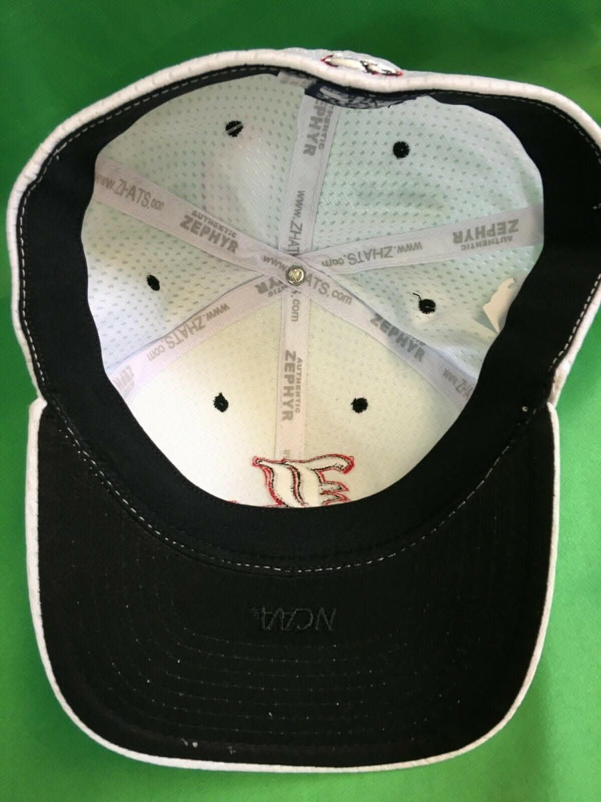 NCAA Louisville Cardinals Zephyr White Hat/Cap Medium/Large NWT