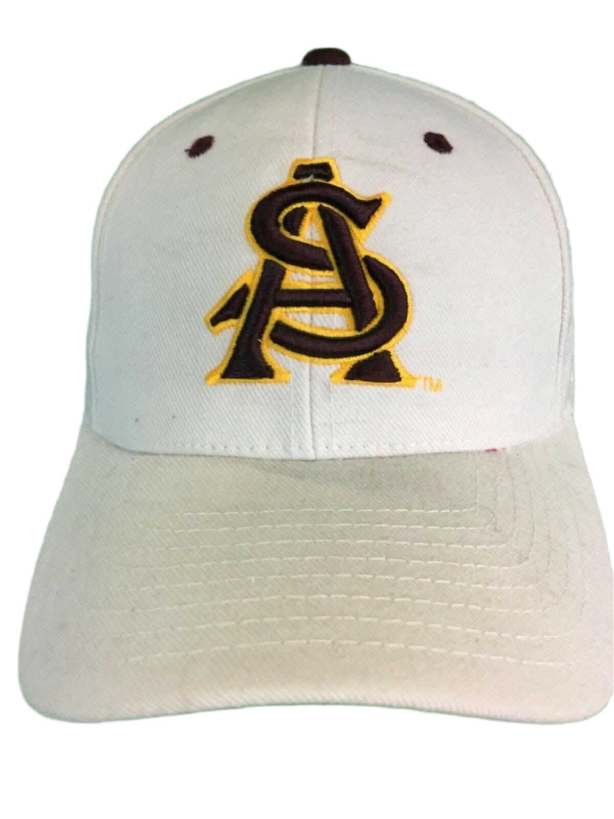 NCAA Arizona State Sun Devils Zephyr White Hat/Cap Size 7-1/8 NWT
