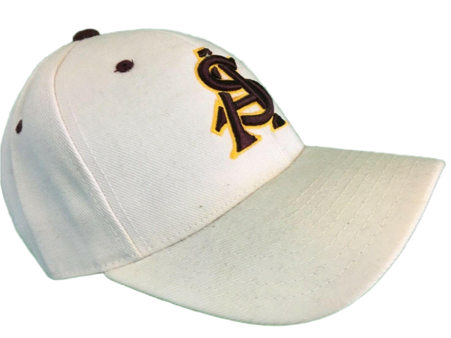 NCAA Arizona State Sun Devils Zephyr White Hat/Cap Size 7-1/8 NWT