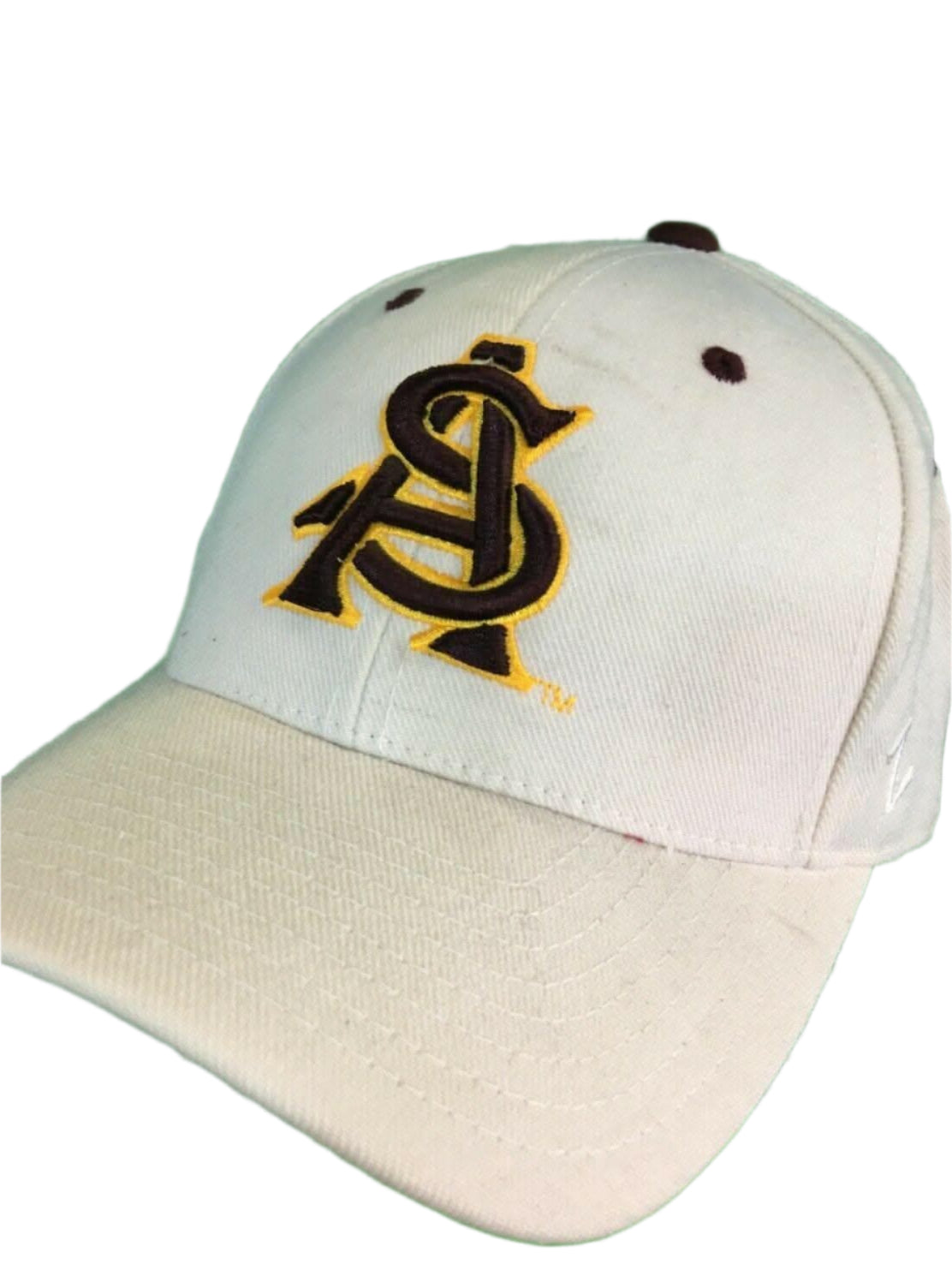 NCAA Arizona State Sun Devils Zephyr White Hat/Cap Size 7-1/8 NWT