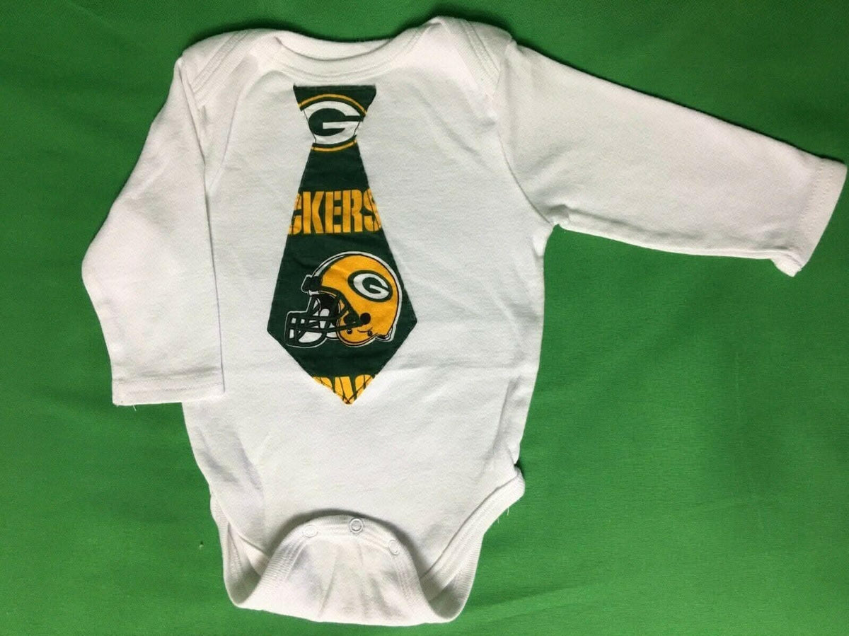 NFL Green Bay Packers Necktie Design L/S Bodysuit/Vest 3-6 Months