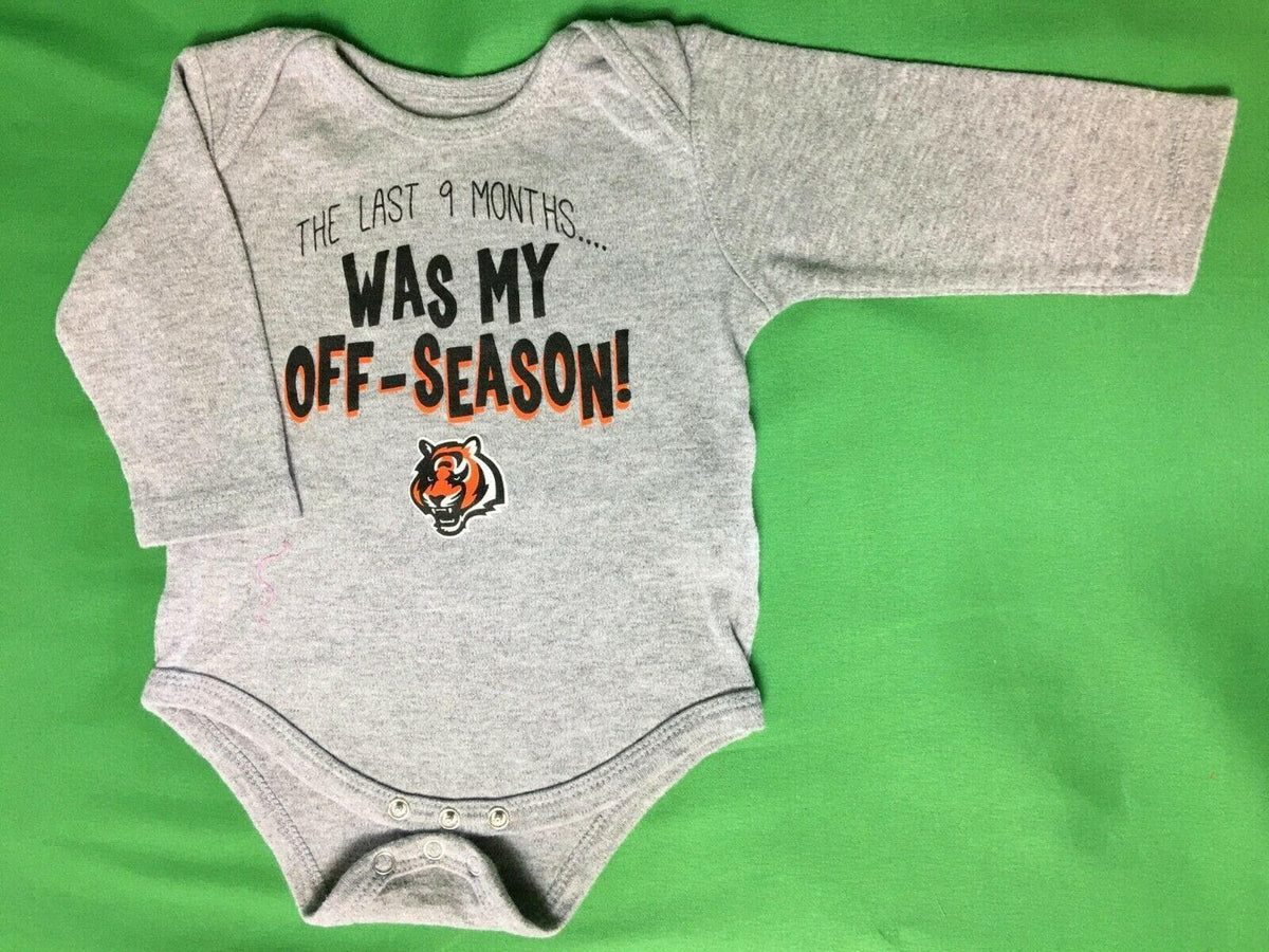 NFL Cincinnati Bengals "My Off-Season" L/S Bodysuit/Vest 6-9 Months