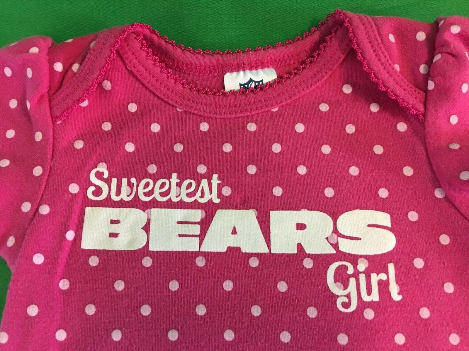 NFL Chicago Bears Pink Girls' Bodysuit/Vest 3-6 Months