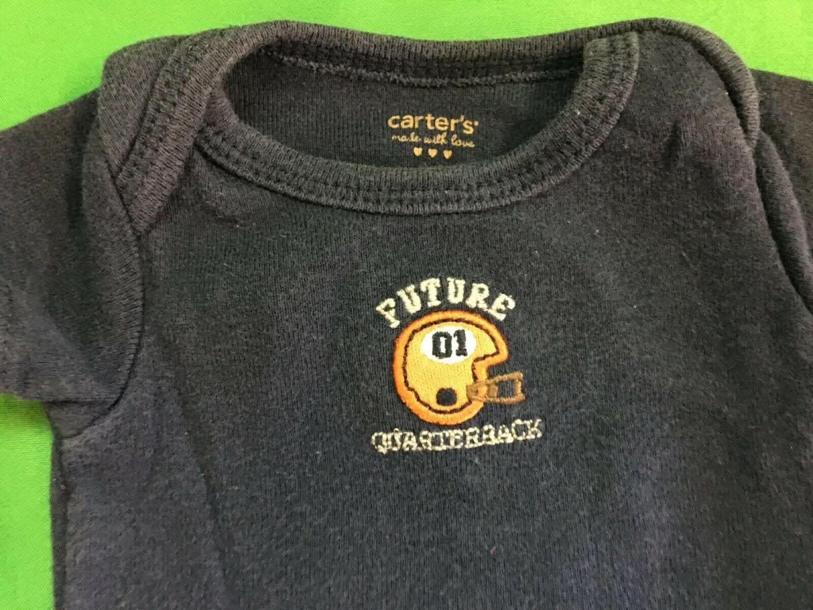 American Football "Future Quarterback" Tiny Bodysuit/Vest 0-3 Months