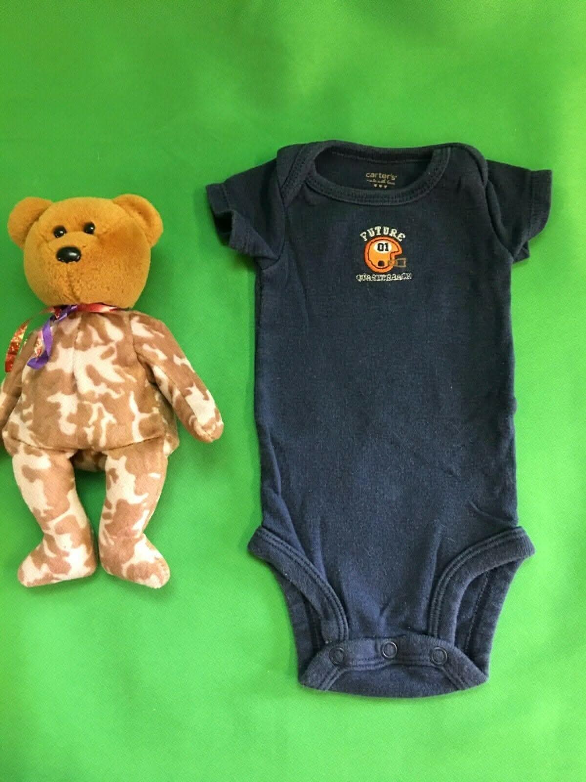 American Football "Future Quarterback" Tiny Bodysuit/Vest 0-3 Months
