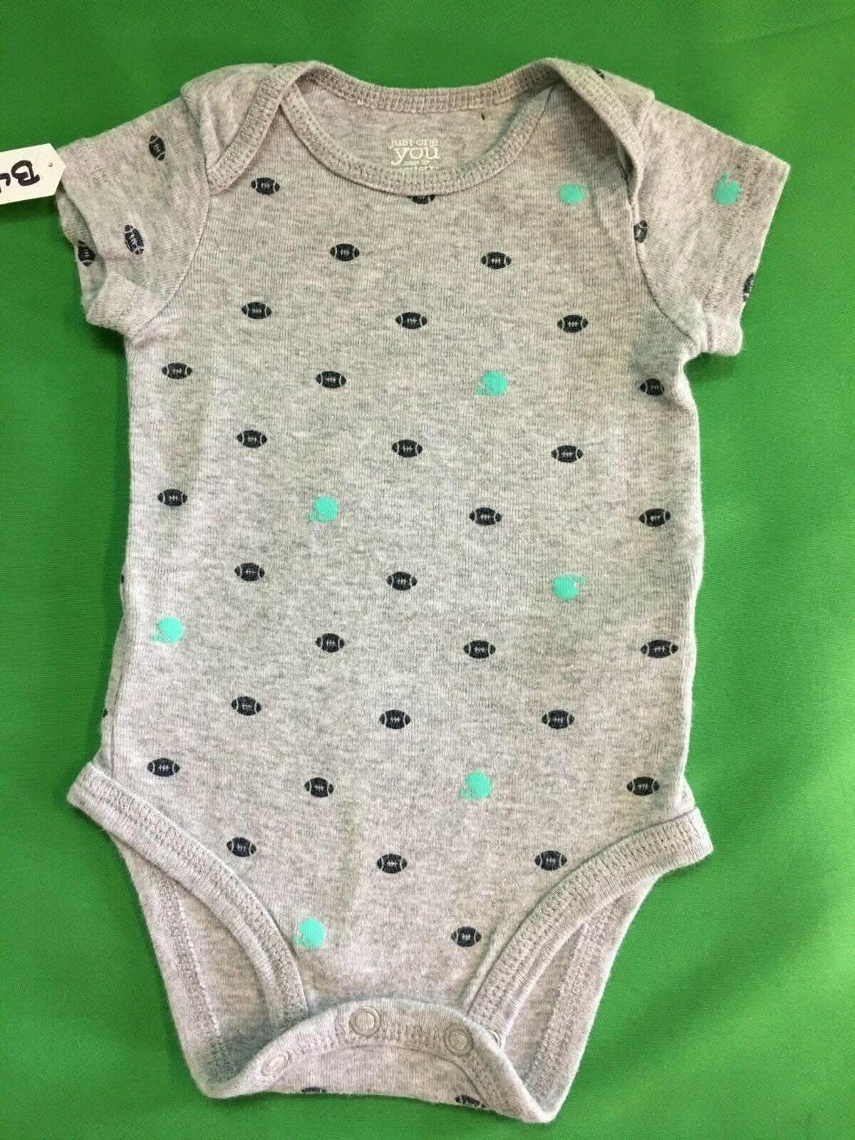 NFL NCAA American Football Heathered Grey Bodysuit/Vest 3-6 Months