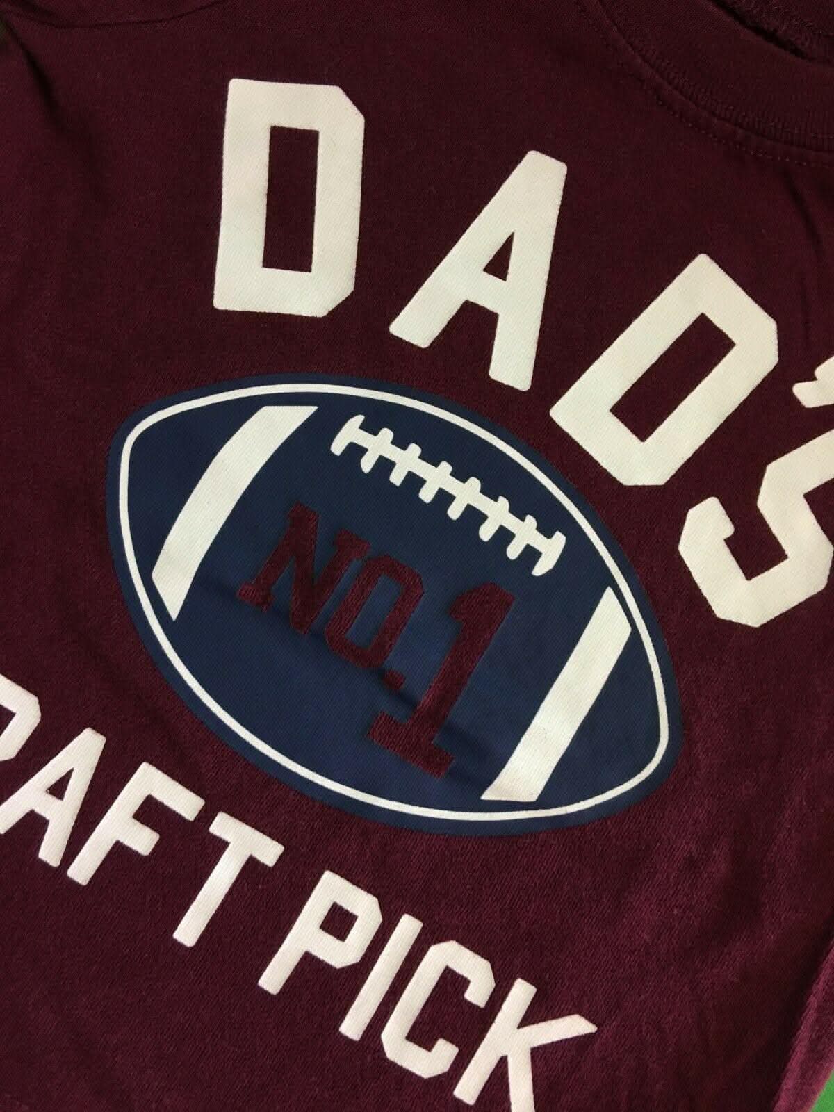 American Football "Dad's #1 Draft Pick" T-Shirt 9 Months