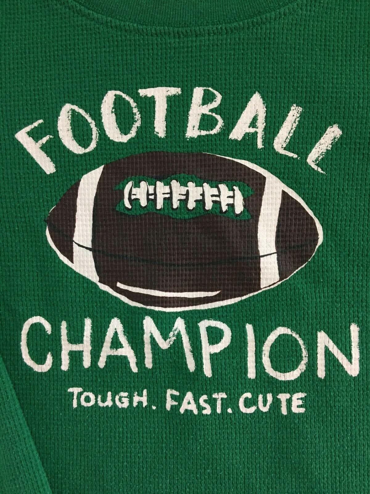 American Football "Football Champion" L/S Thermal T-Shirt Toddler 5T