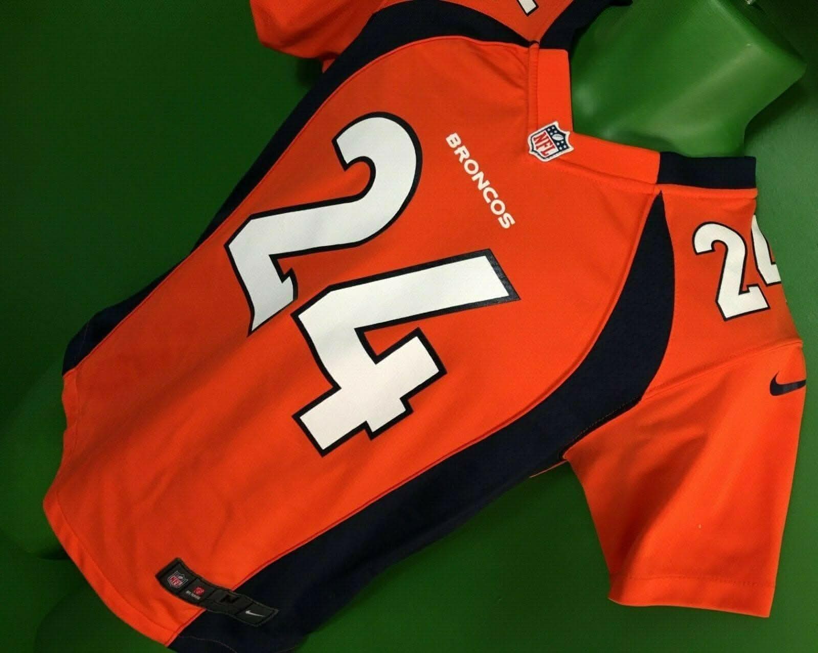NFL Denver Broncos Champ Bailey #24 Game Jersey Youth Medium 10-12