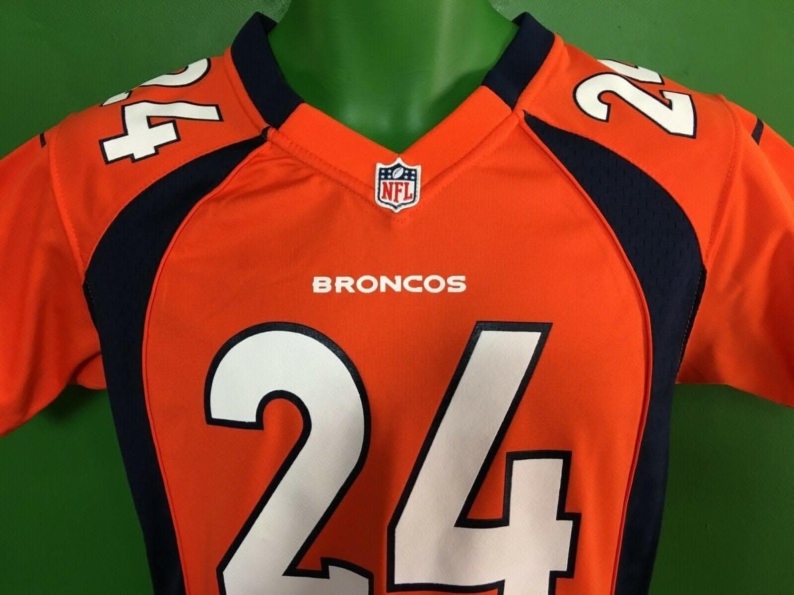 NFL Denver Broncos Champ Bailey #24 Game Jersey Youth Medium 10-12