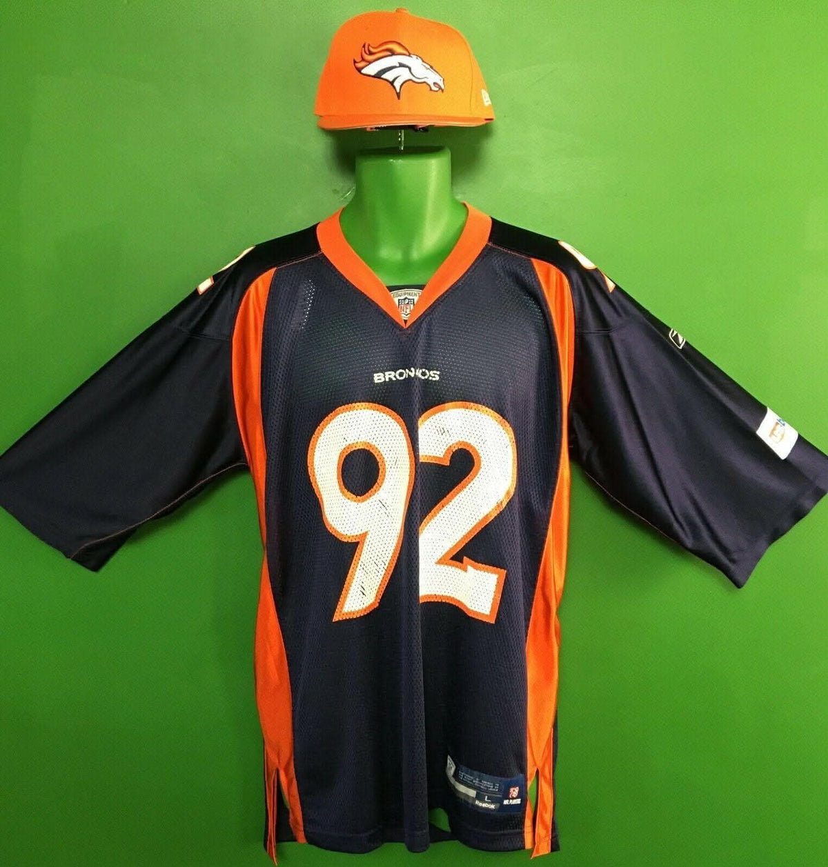NFL Denver Broncos Elvis Dumervil #92 Jersey Men's Large